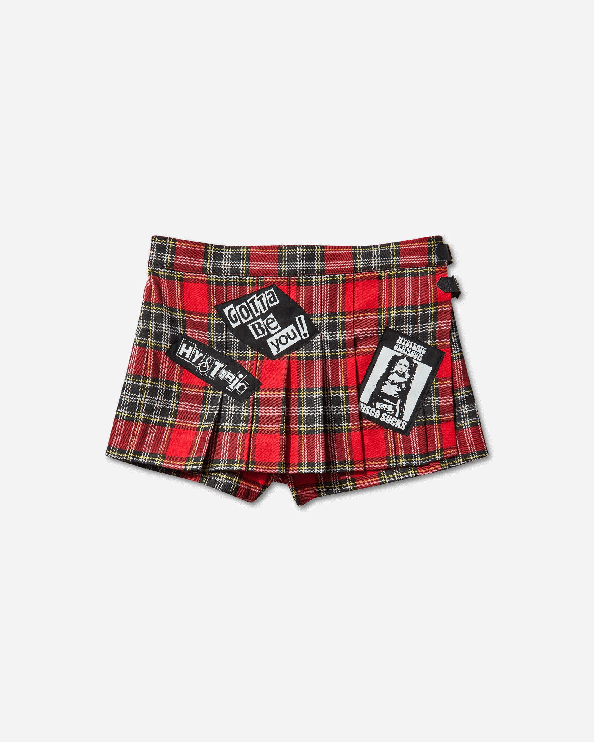 Women's Disco Sucks Pleated Shorts Red