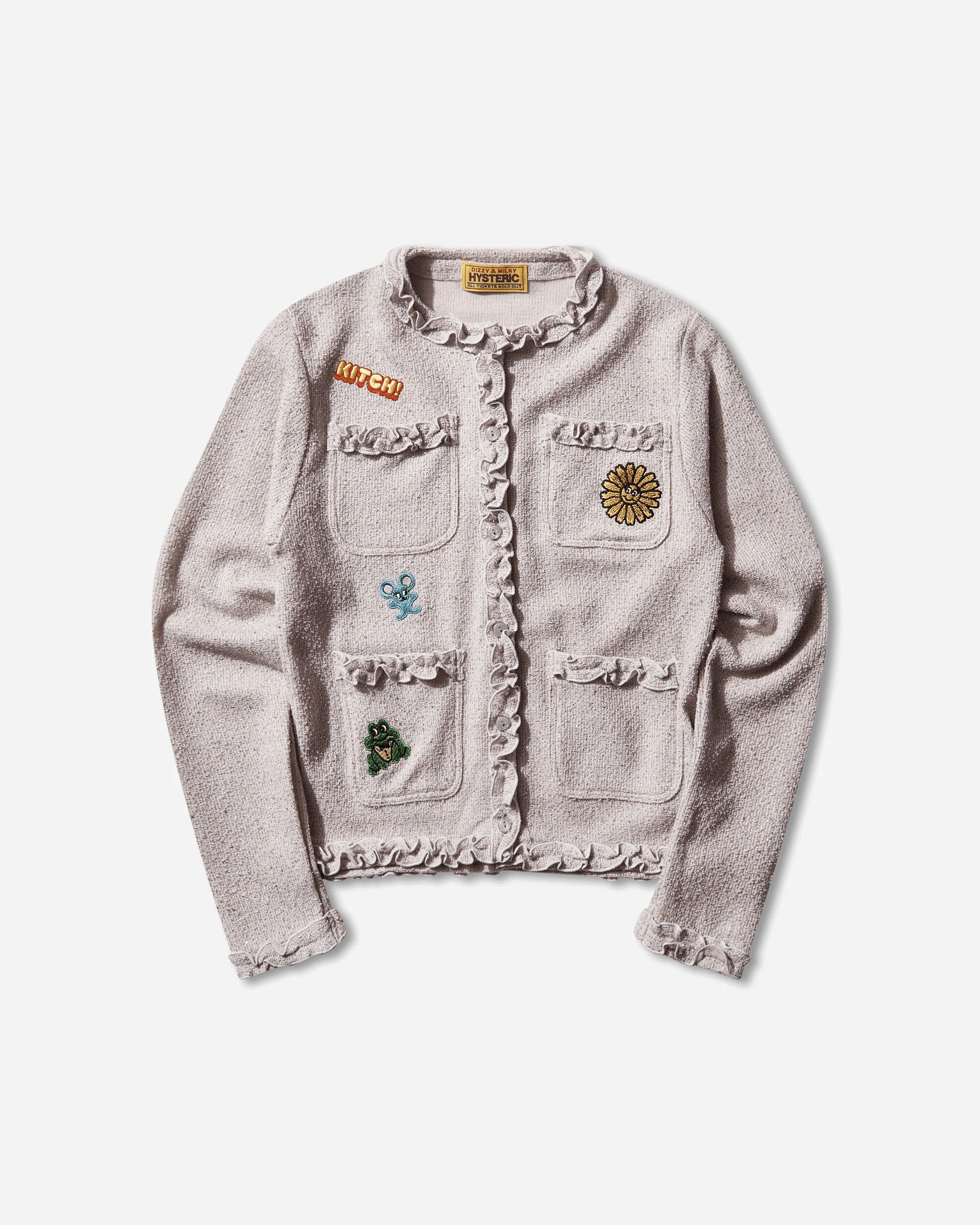 Women's Flower Power Patch Jacket Purple