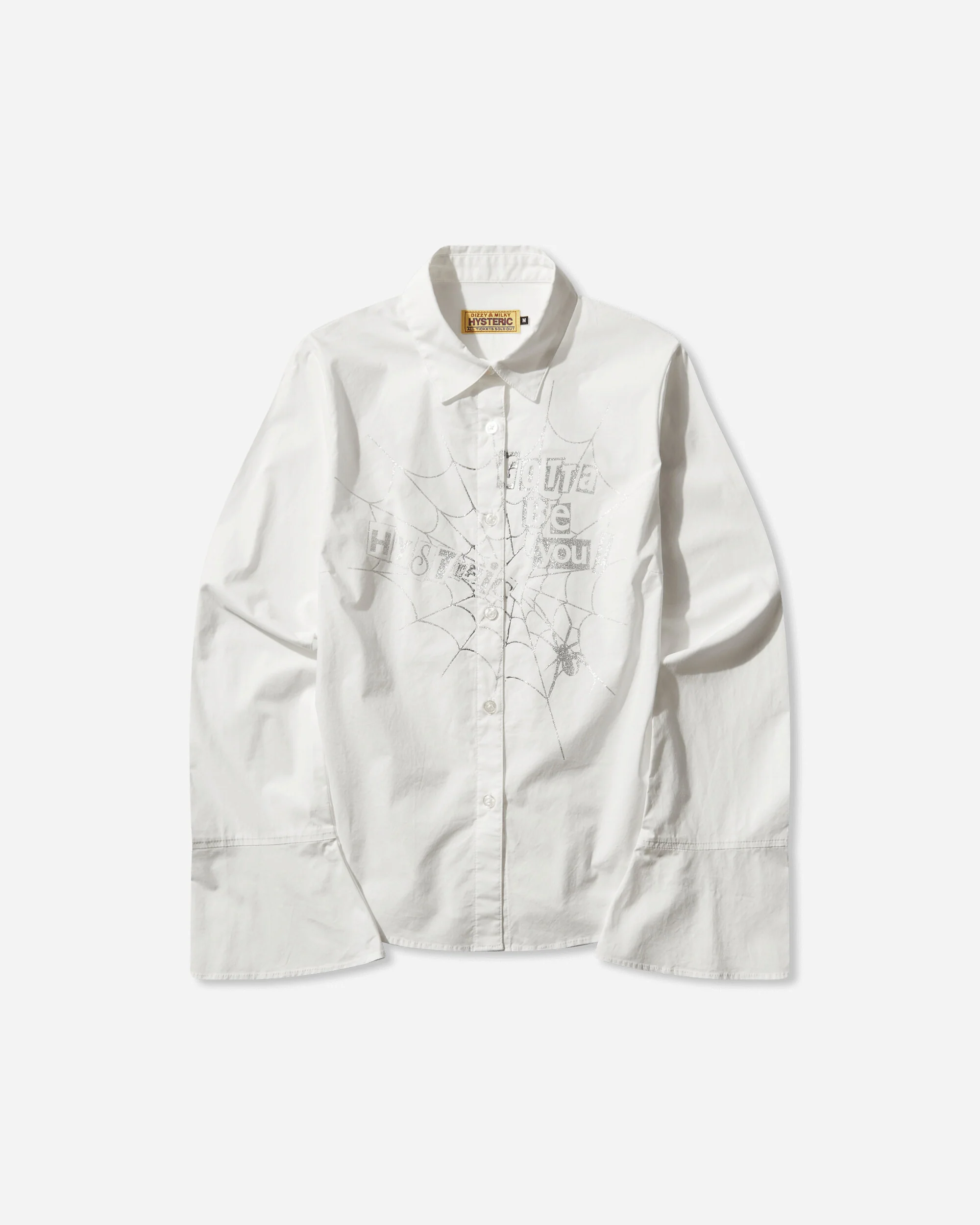 Women's Hysteric Spider Lace-Up Frill Cuff Blouse White