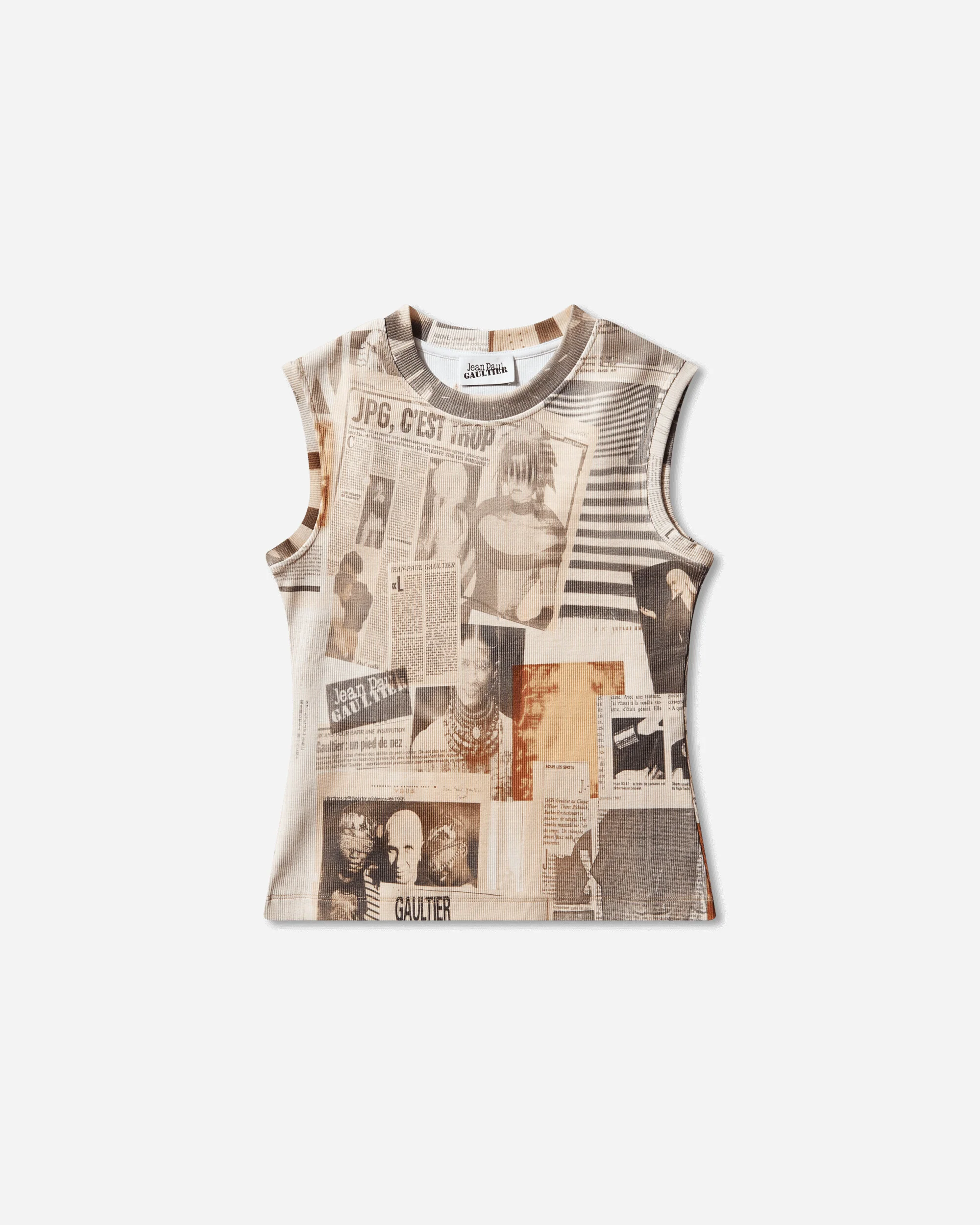 Women's Cotton Journal Tank Top Ecru