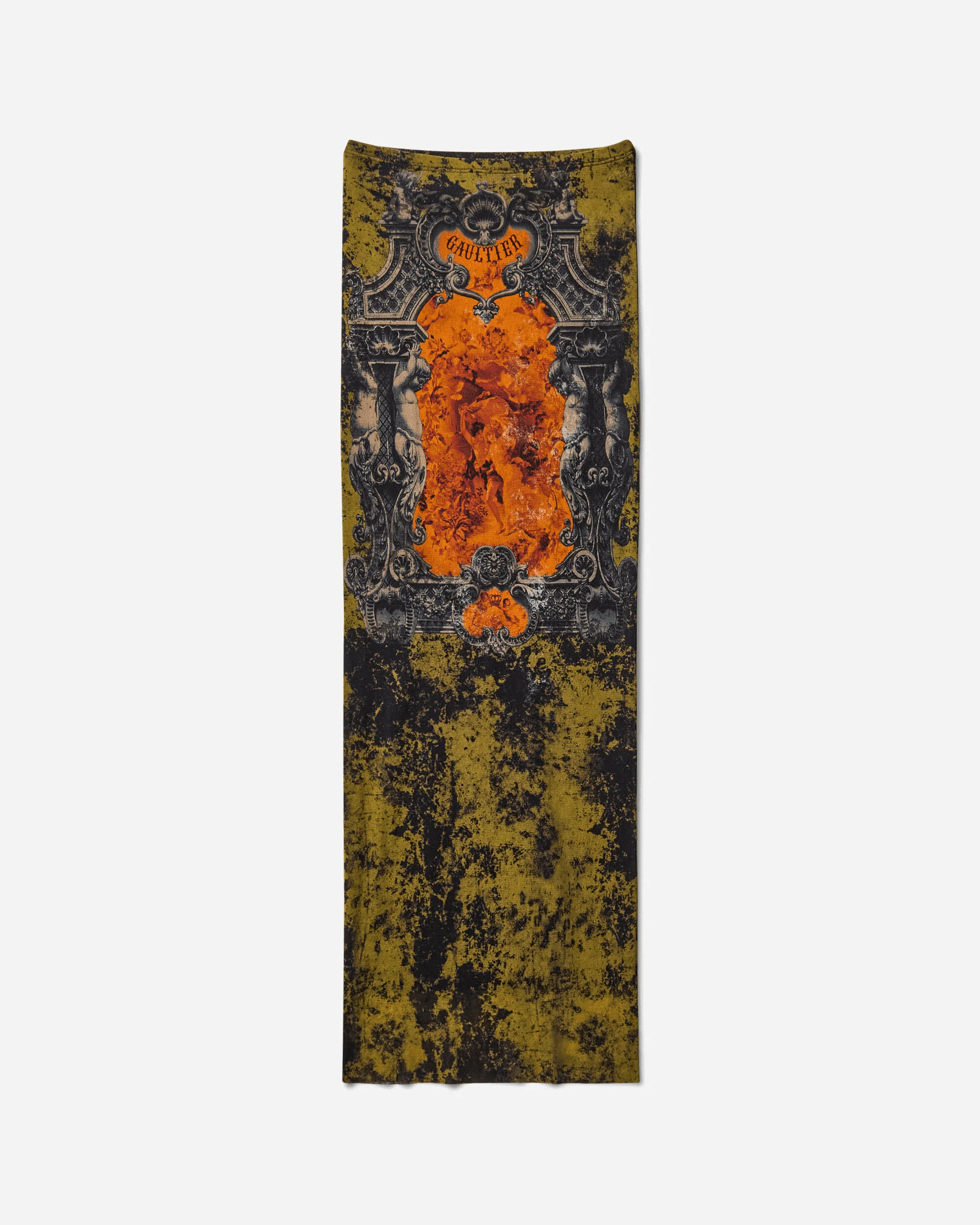 Women's Médaillon Long Skirt Orange - Image 2