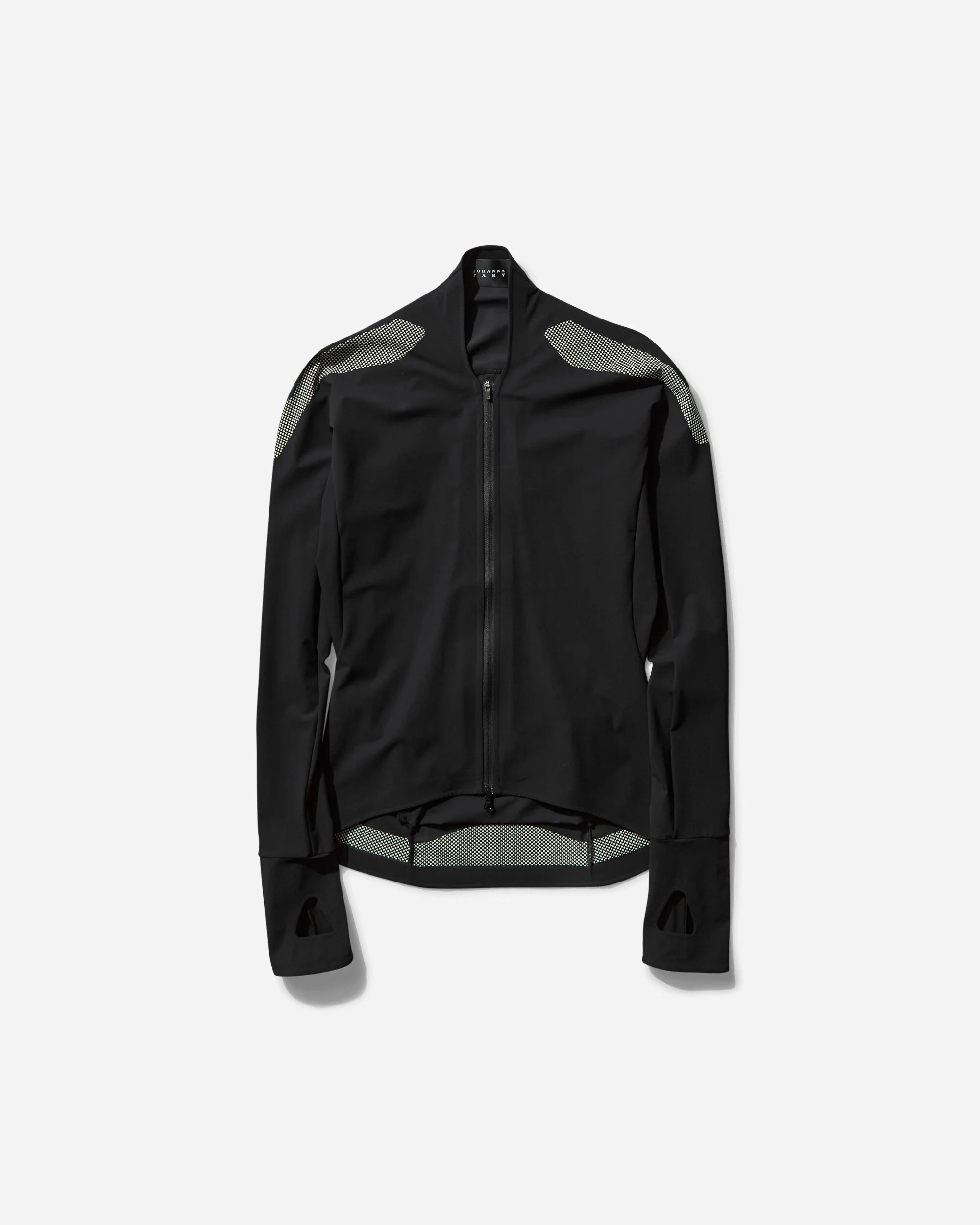 Women's Long Sleeve Zip Top Black / Lime Cream