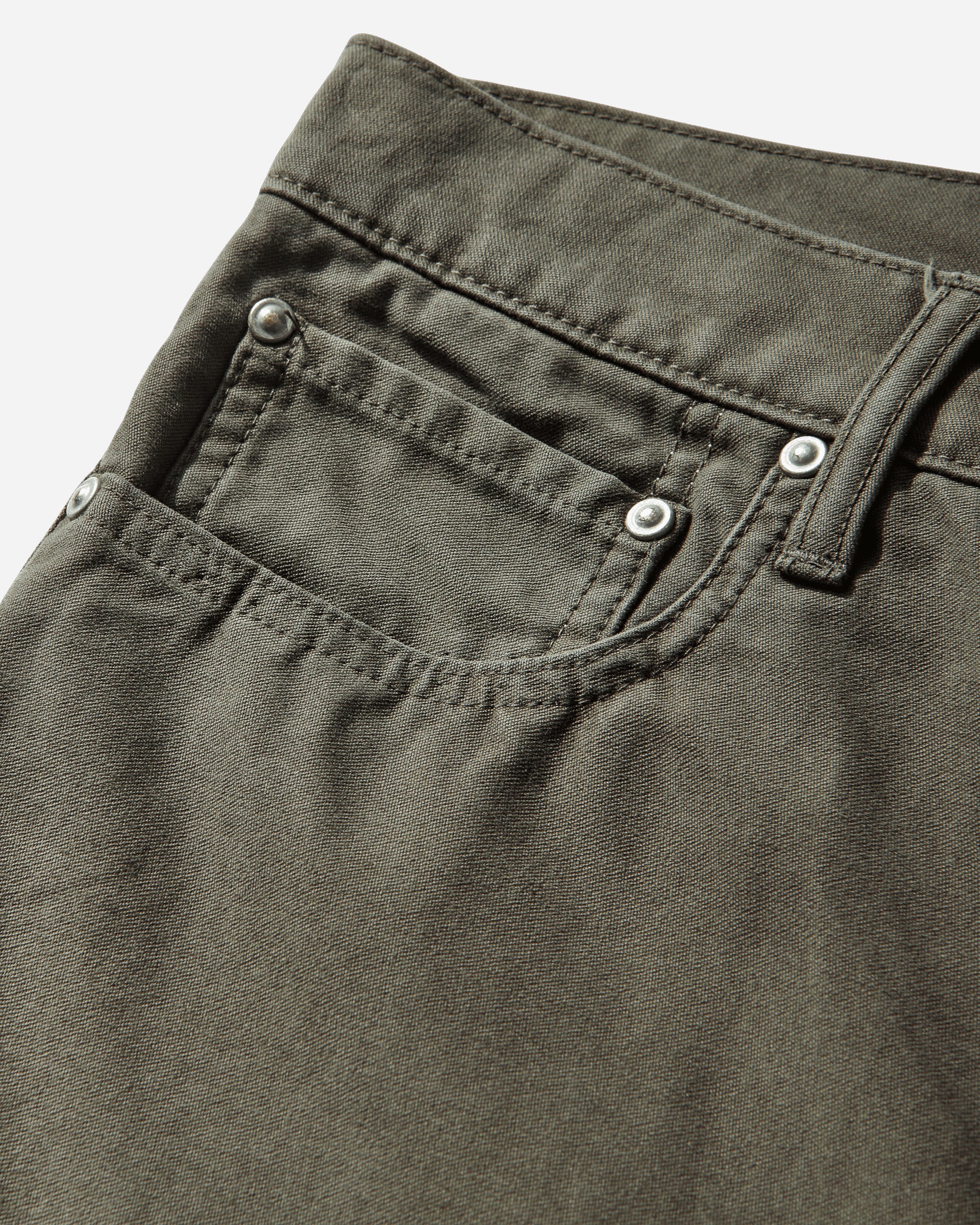 Men's Flared Bootcut Trousers Khaki - Image 4