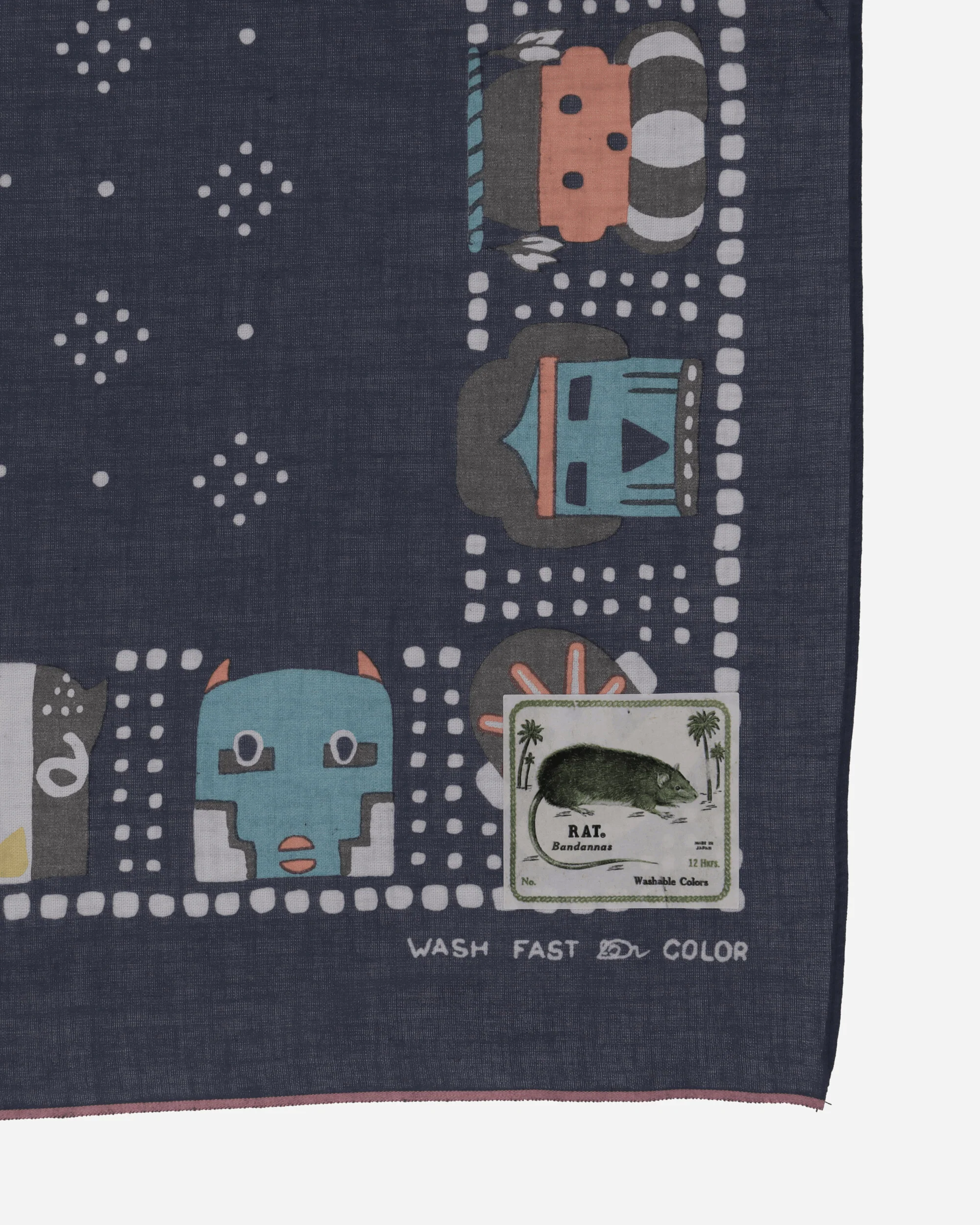 Fastcolor Selvedge Bandana (Kachina) Navy - Image 5