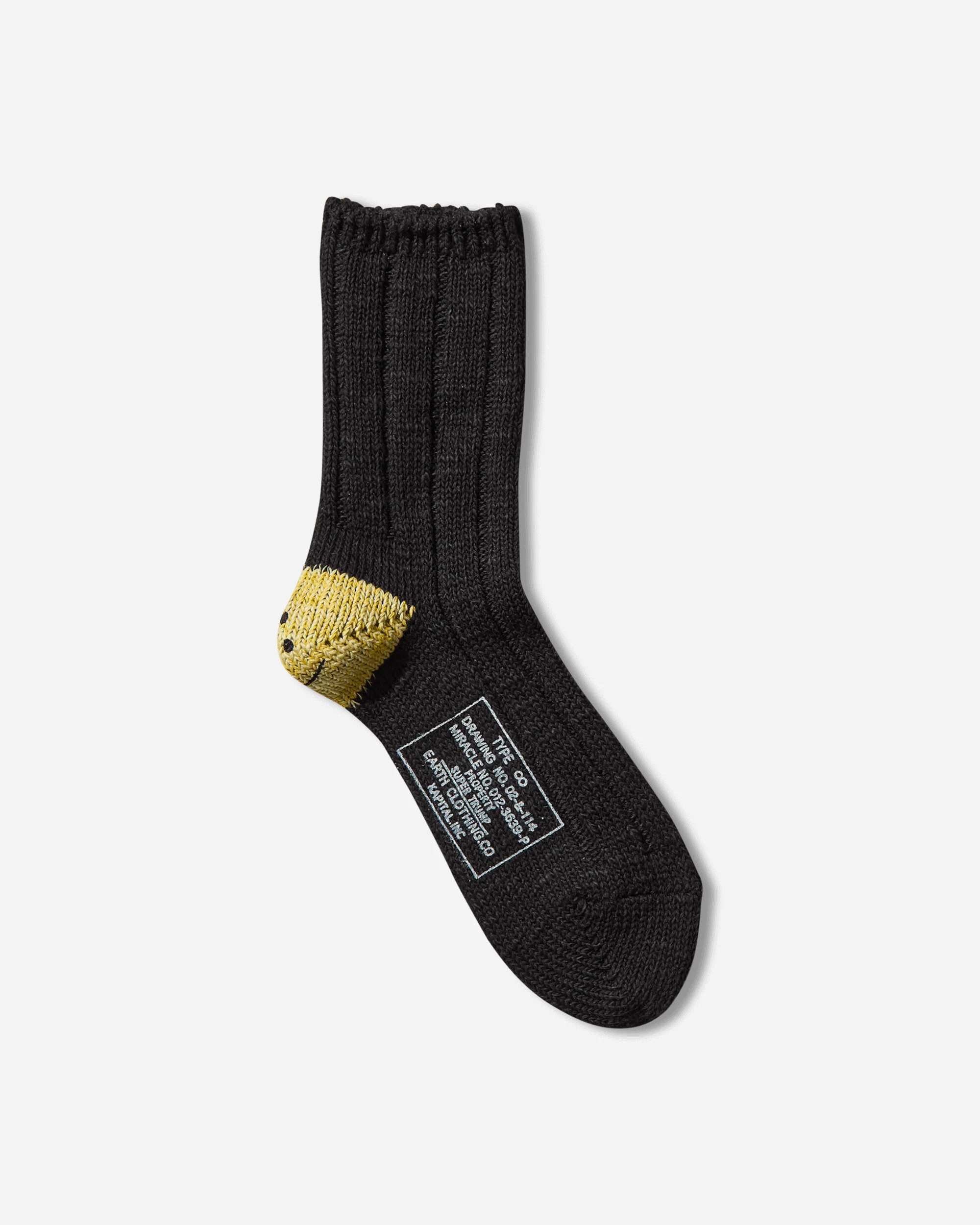 56 Yarns MA-1 Rainbowy Happy Heel Socks Black