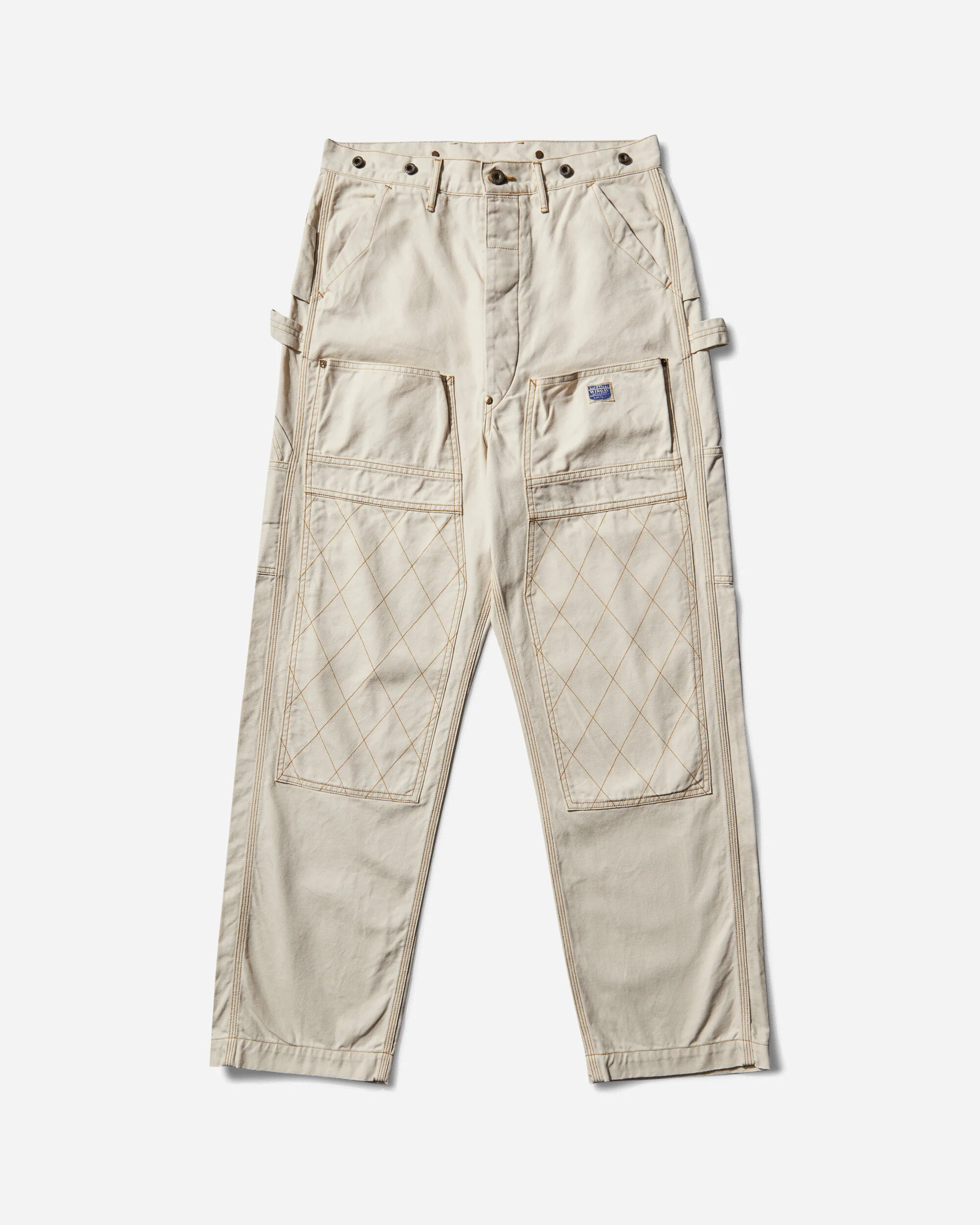 Men's Light Canvas Lumber Pants Ecru