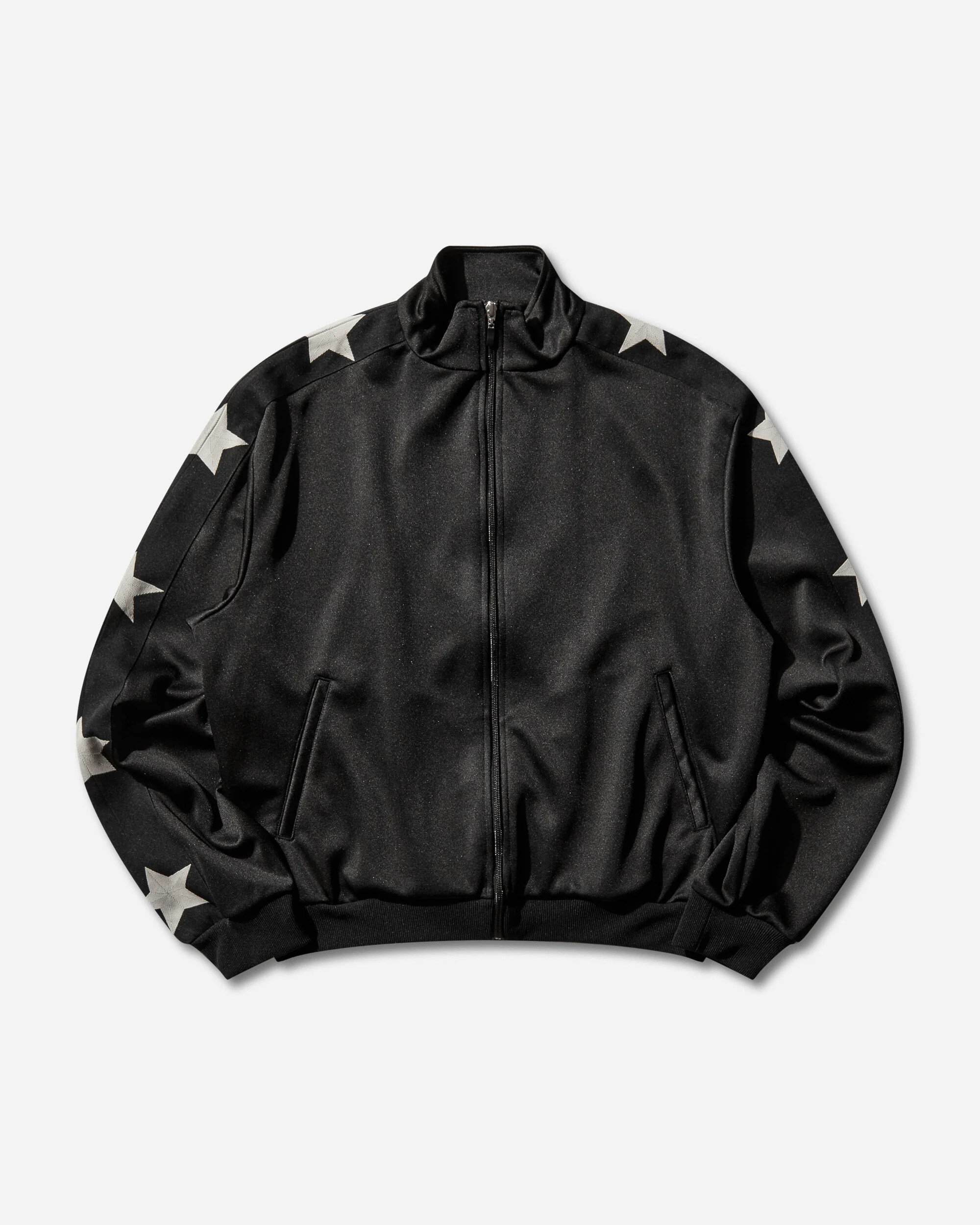 Men's Smooth Jersey Stuntman & Woman Track Jacket Black