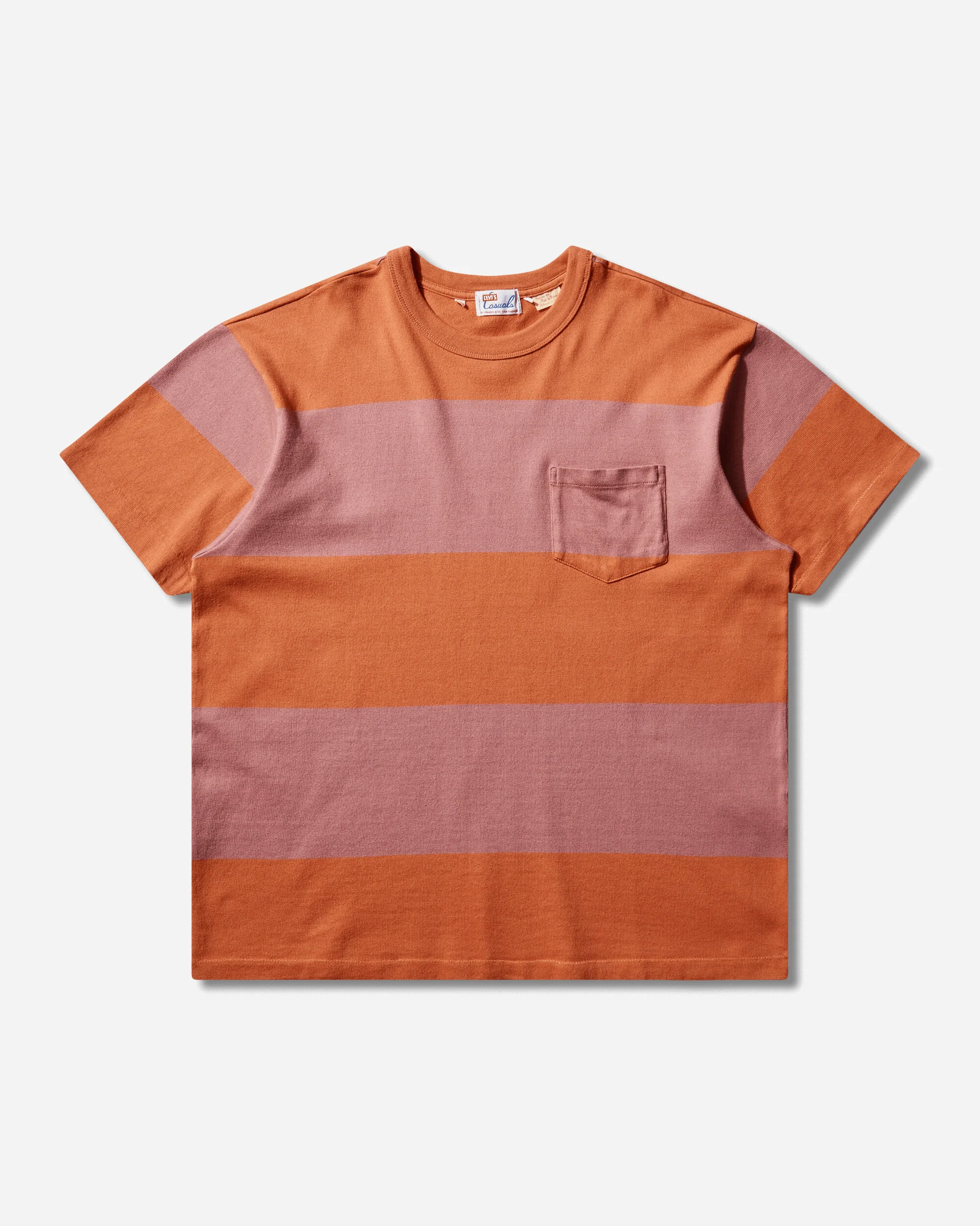 Men's 1960's Casual T-Shirt Ginger Stripe