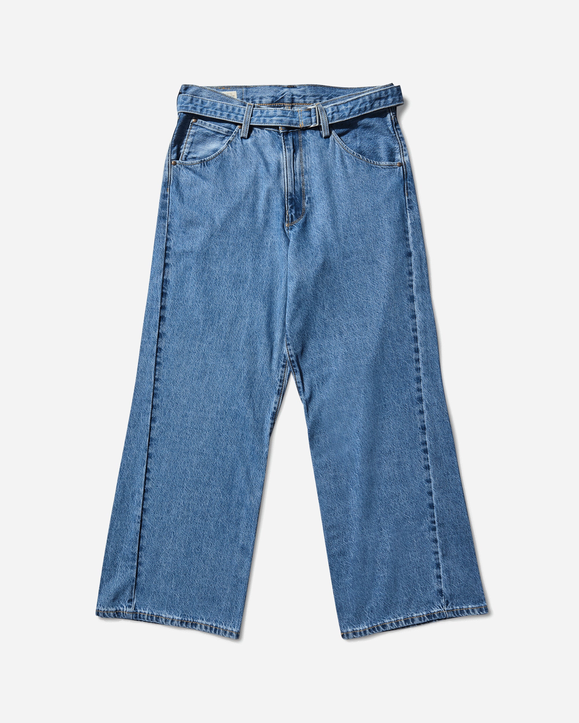 Men's Twisted Baggy Jeans Blue
