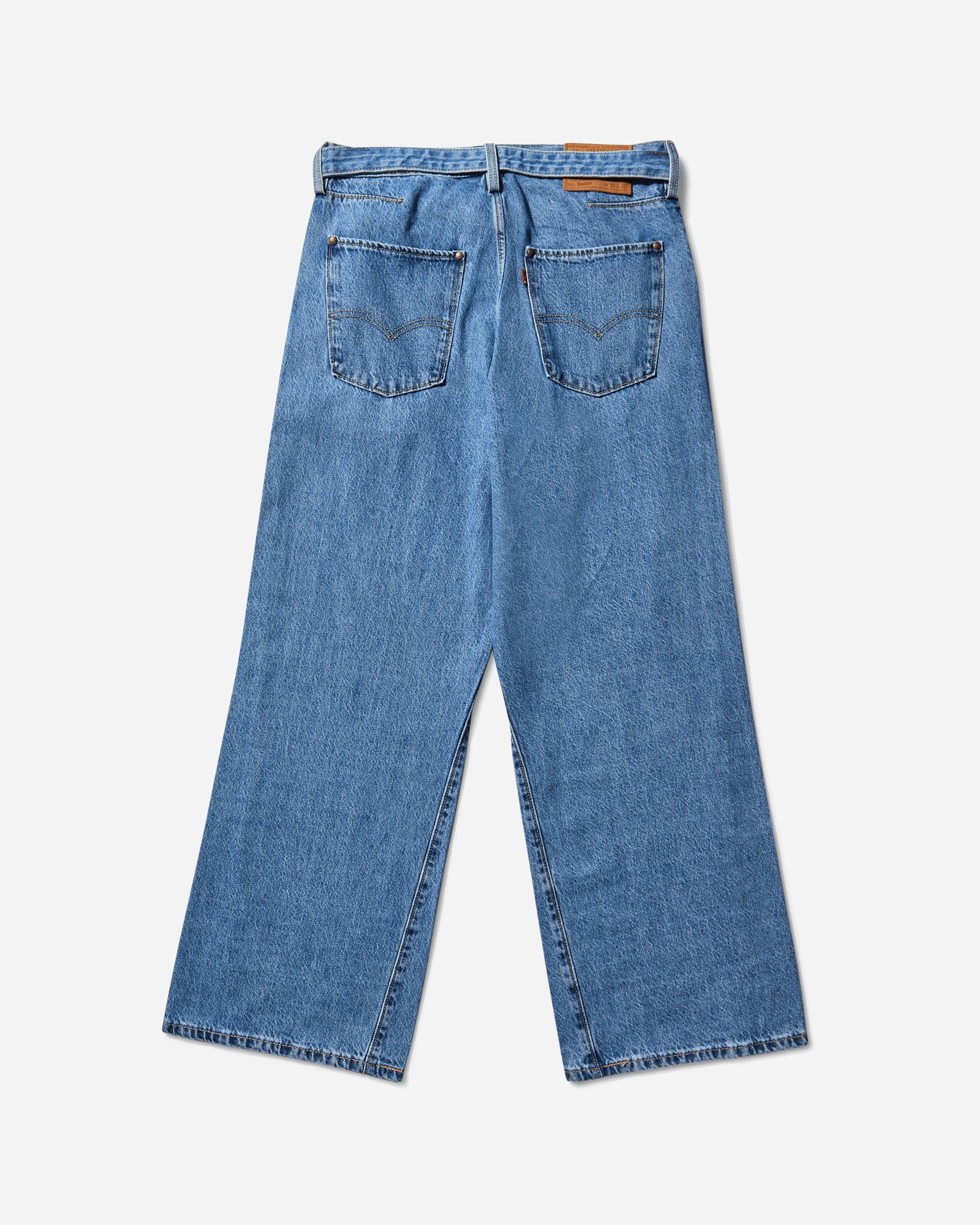 Men's Twisted Baggy Jeans Blue - Image 2