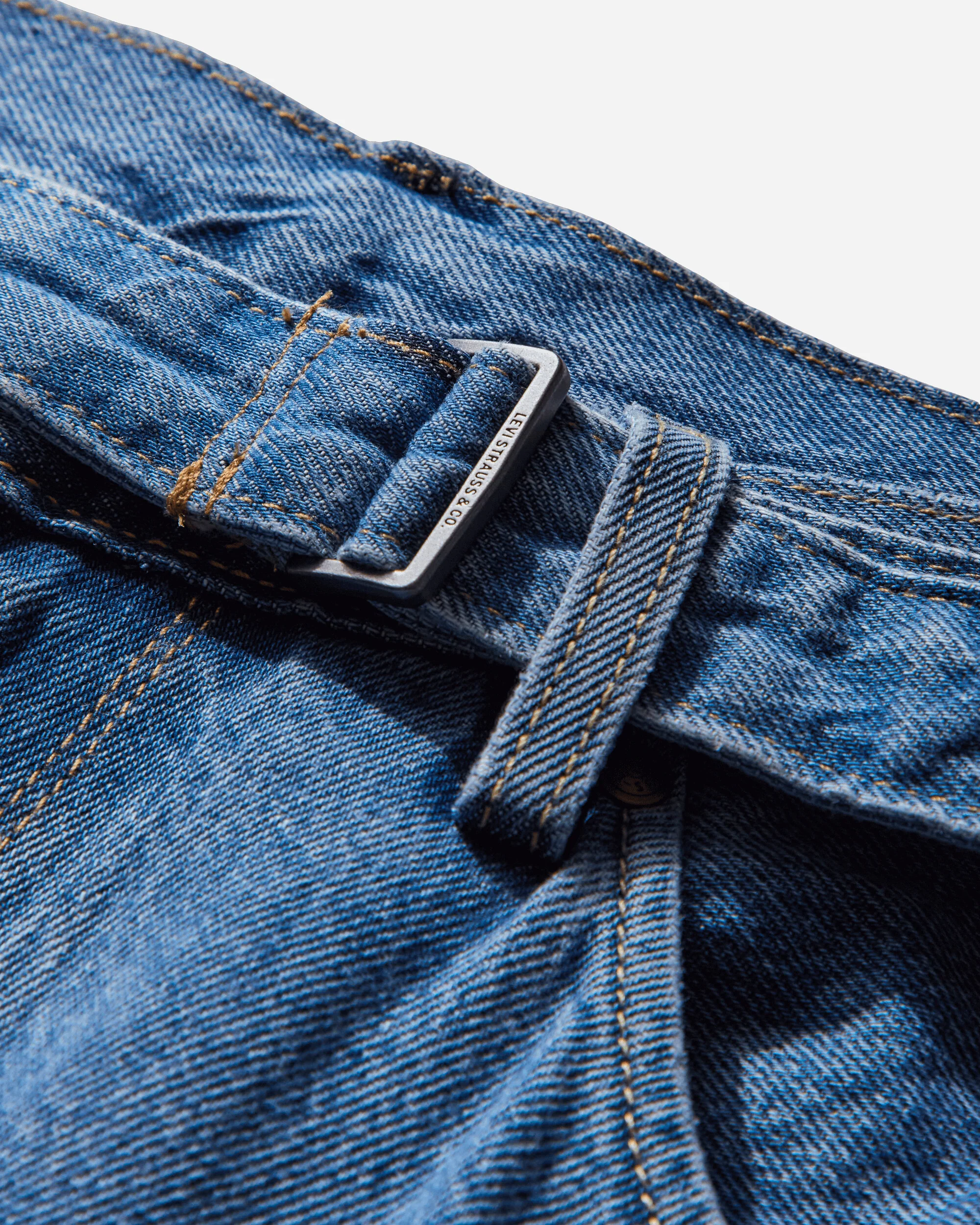 Men's Twisted Baggy Jeans Blue - Image 3