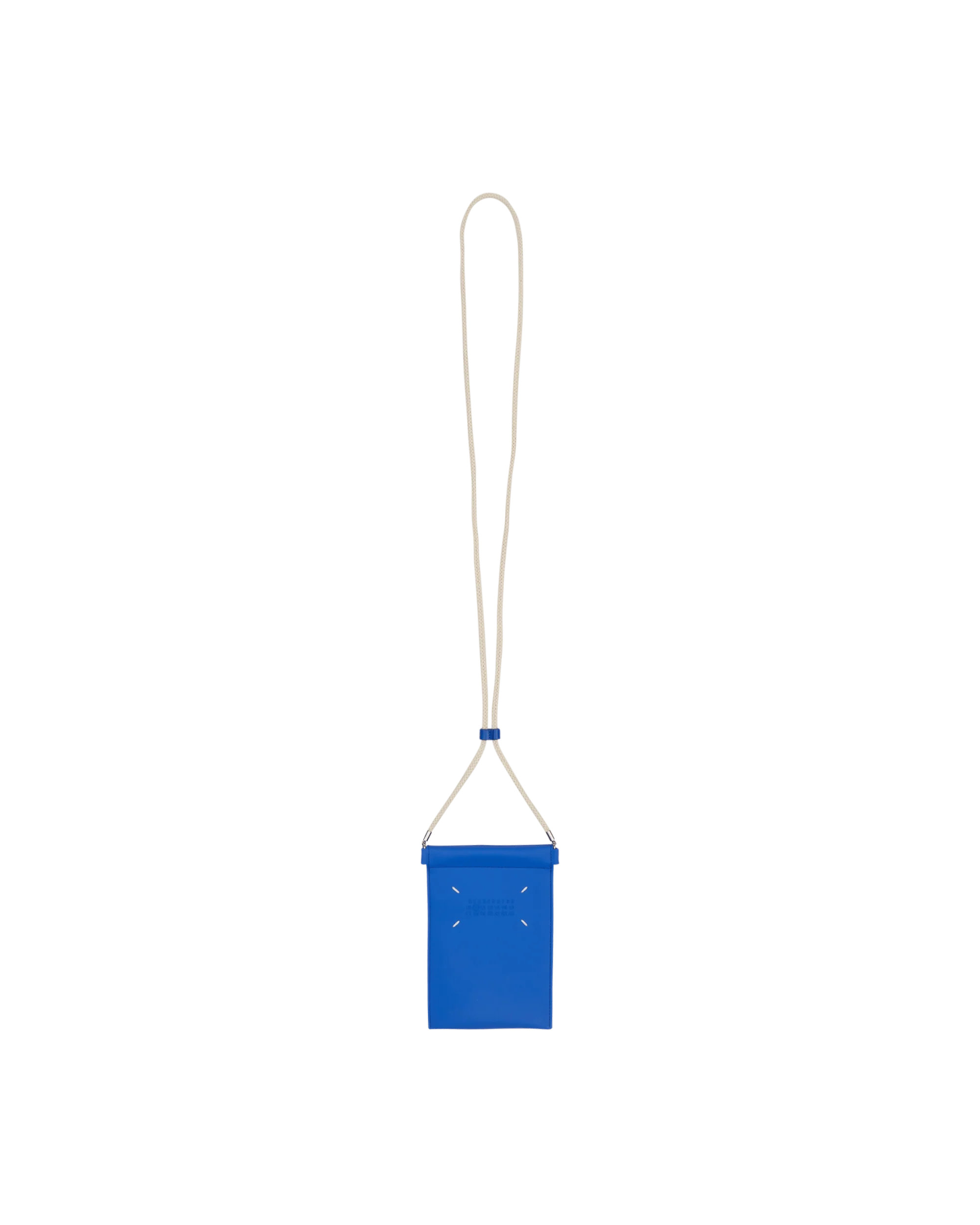 Rubber Leather Phone Case Blue