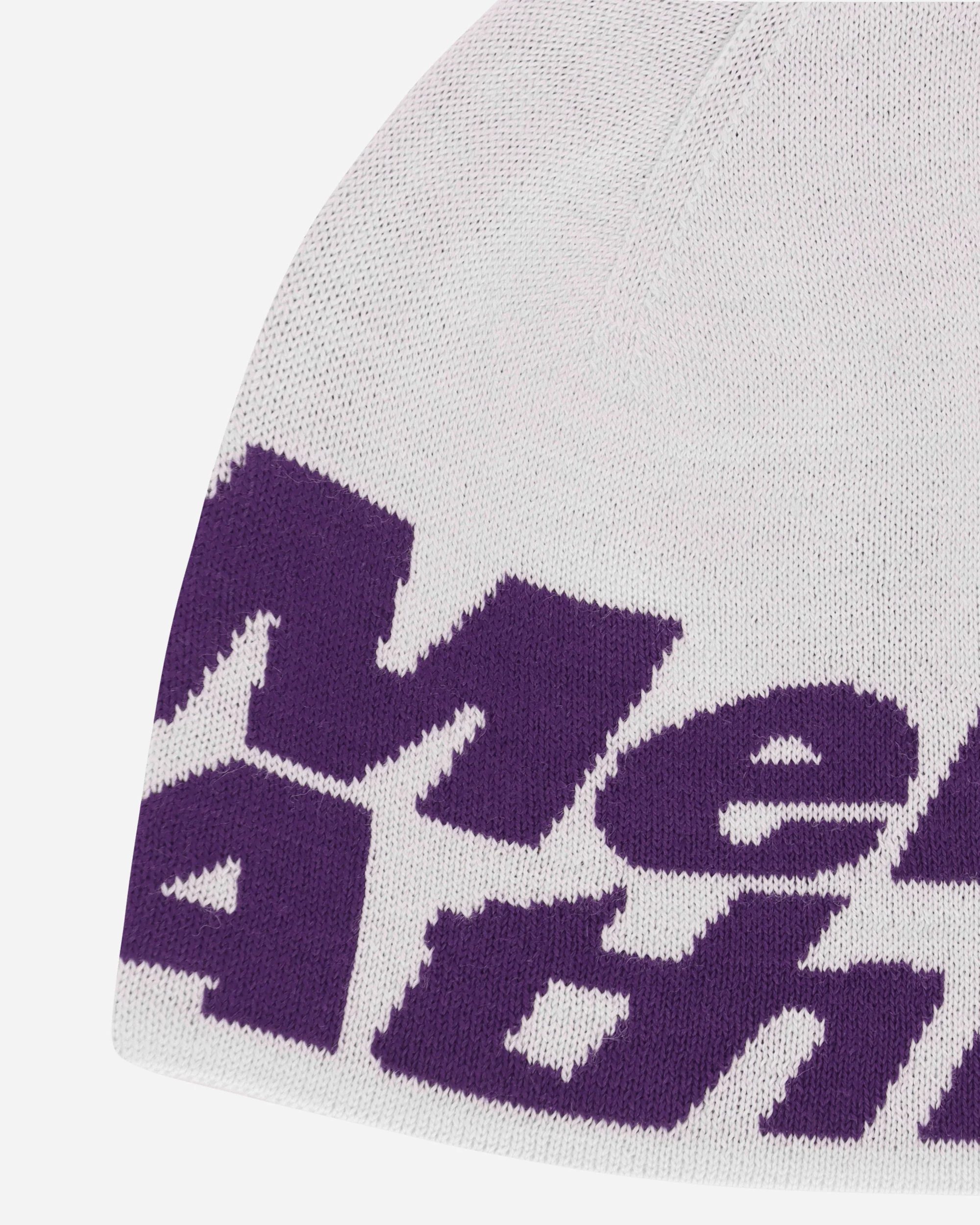 Logo Beanie White / Purple - Image 4