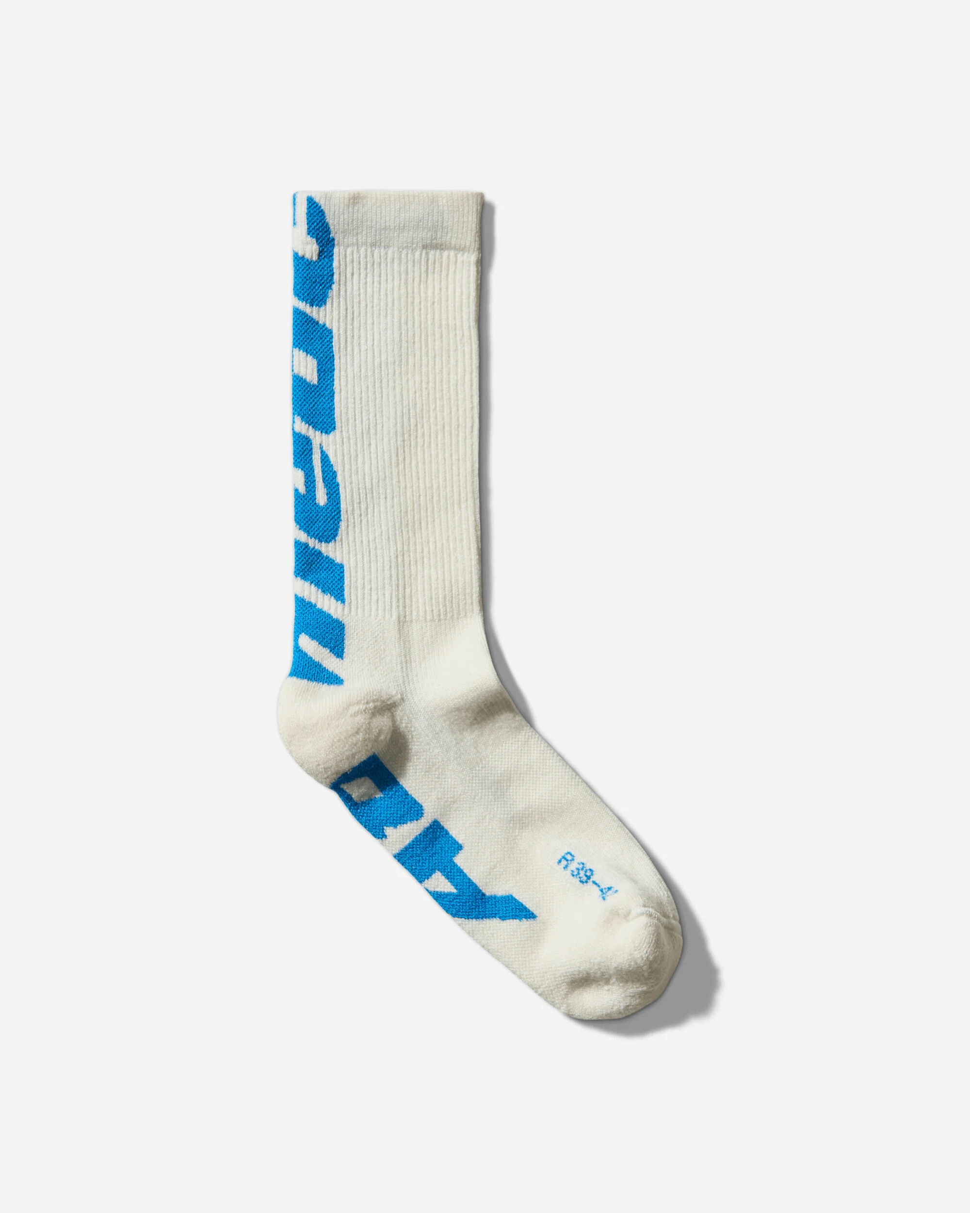 Inner Logo Socks White / Fluo Blue