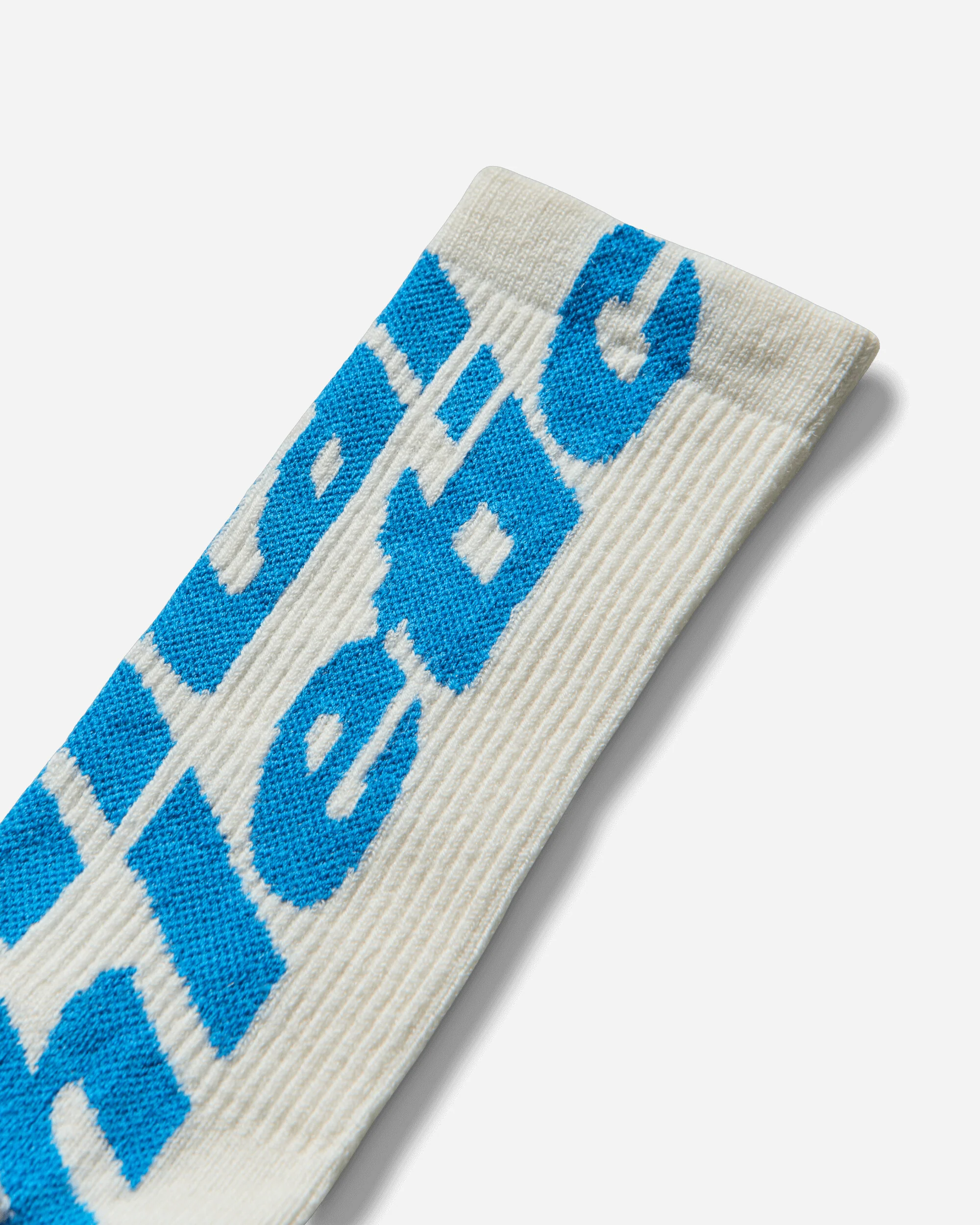 Inner Logo Socks White / Fluo Blue - Image 3