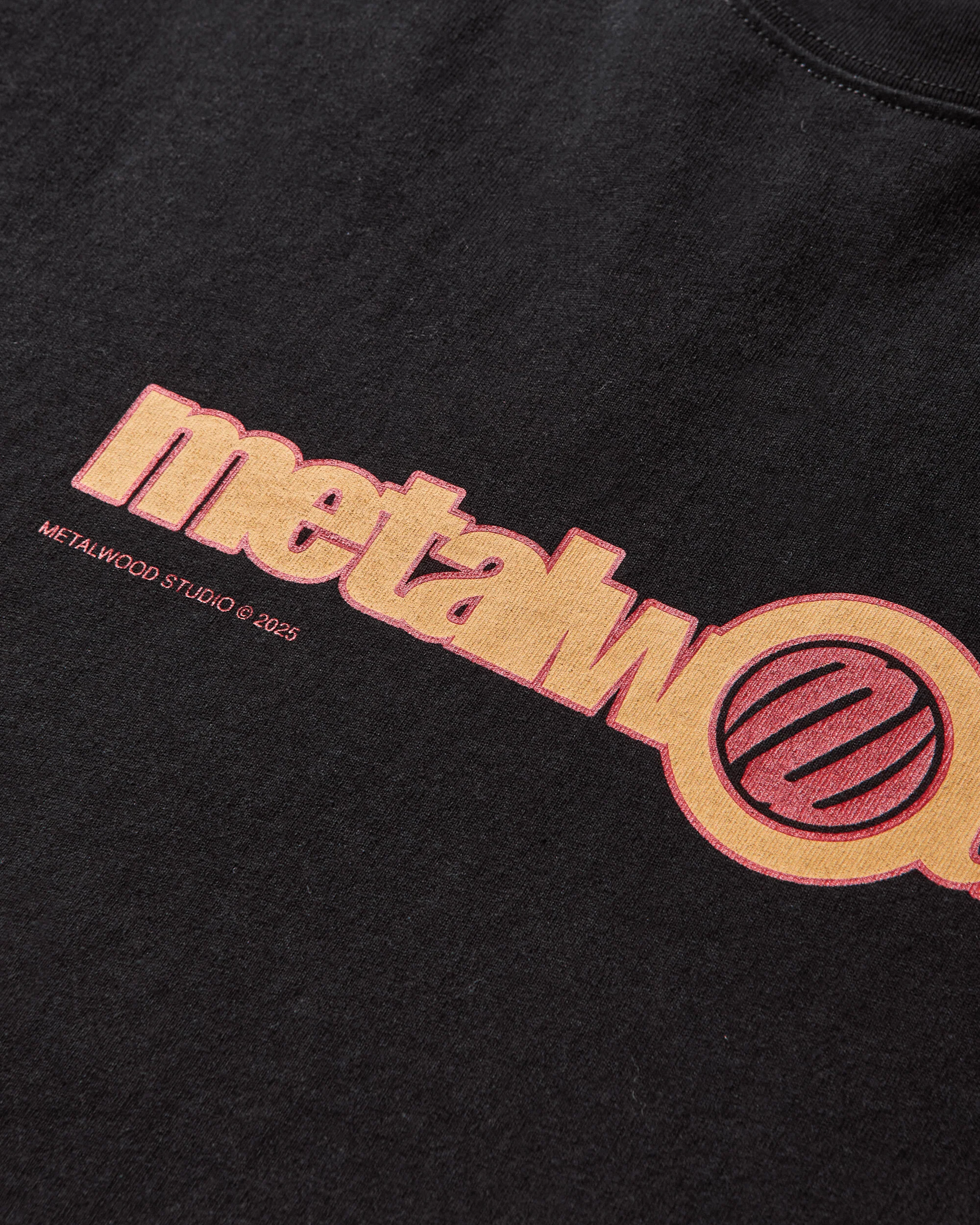 Men's Word Longsleeve T-Shirt Black - Image 3