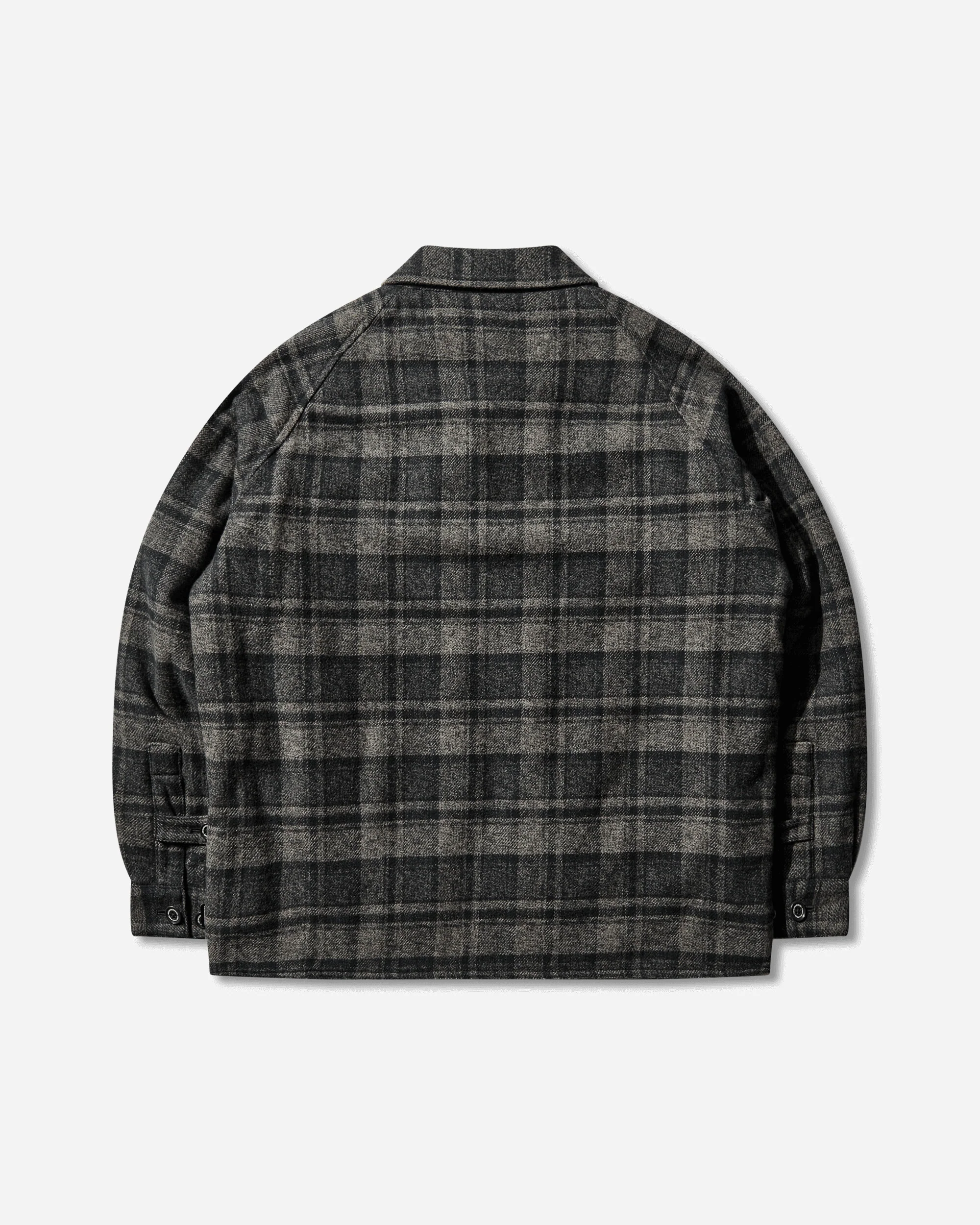 Men's Check Zip Jacket Black - Image 2