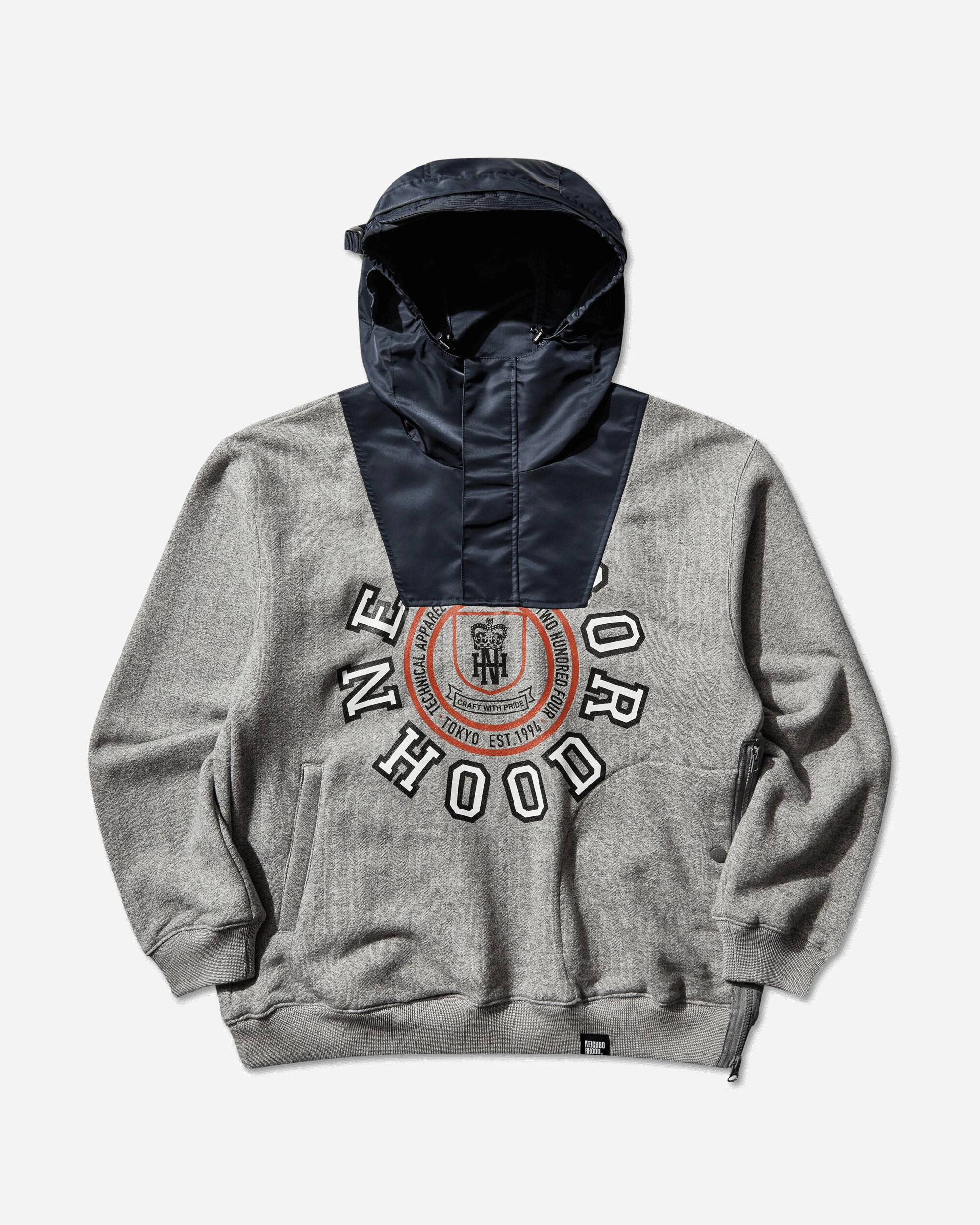 Men's Combination Hoodie Grey