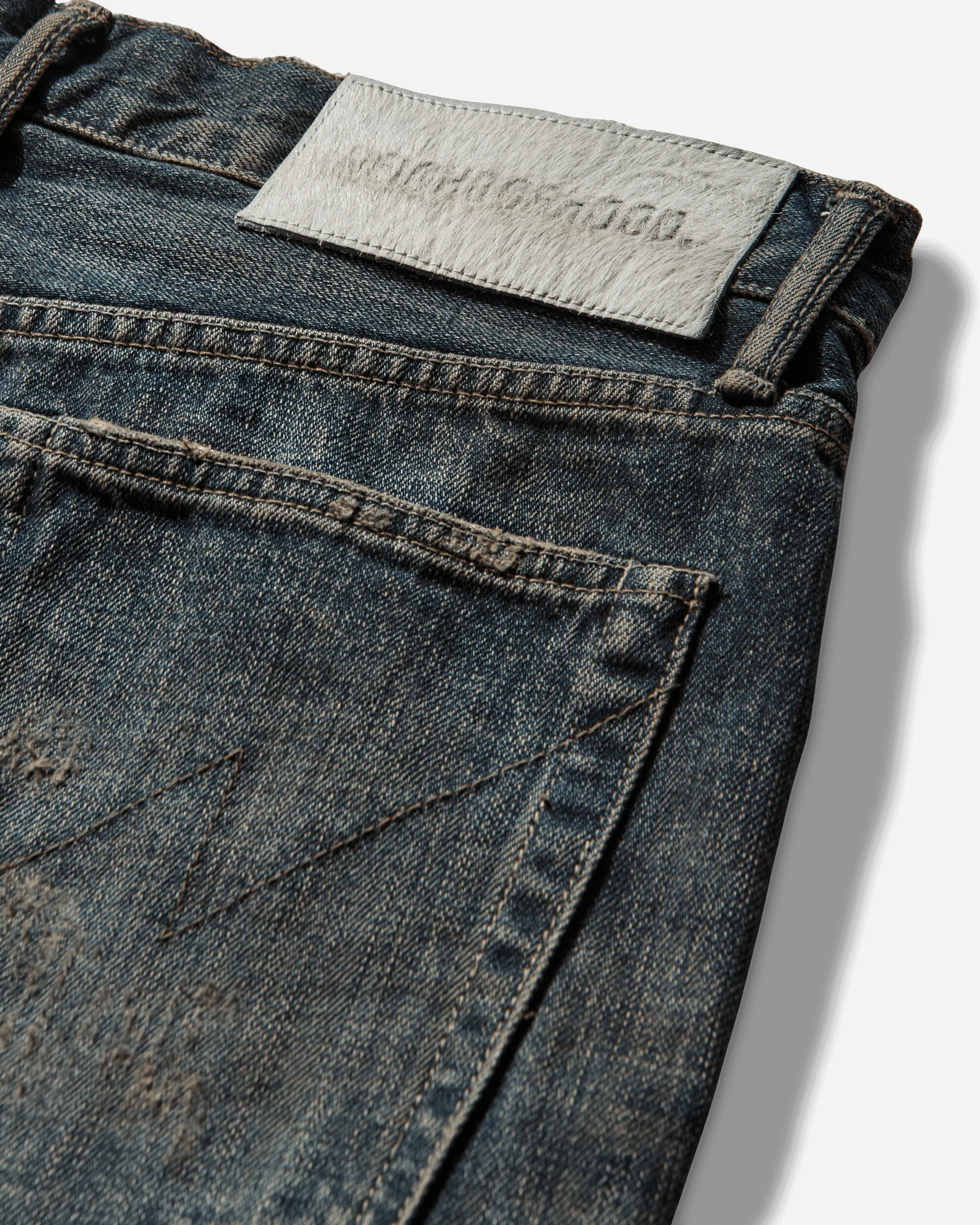 Men's Savage Denim DP Wide Pants Indigo - Image 3
