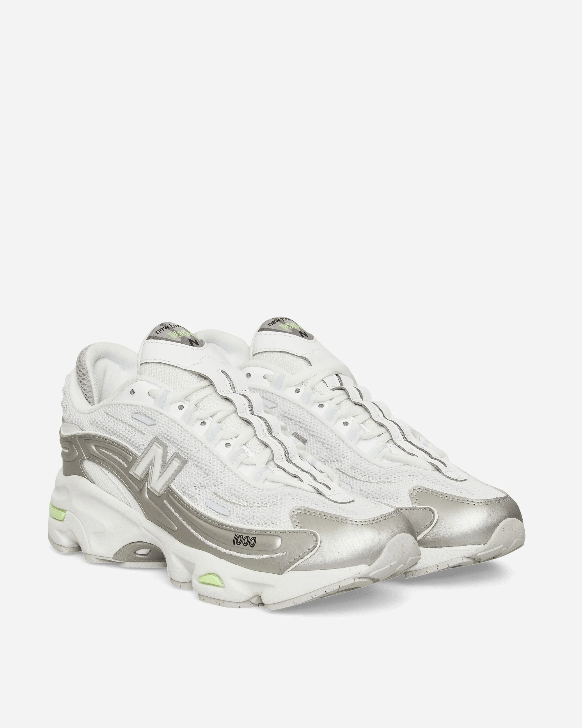 1000 Sneakers Silver / White - Image 2