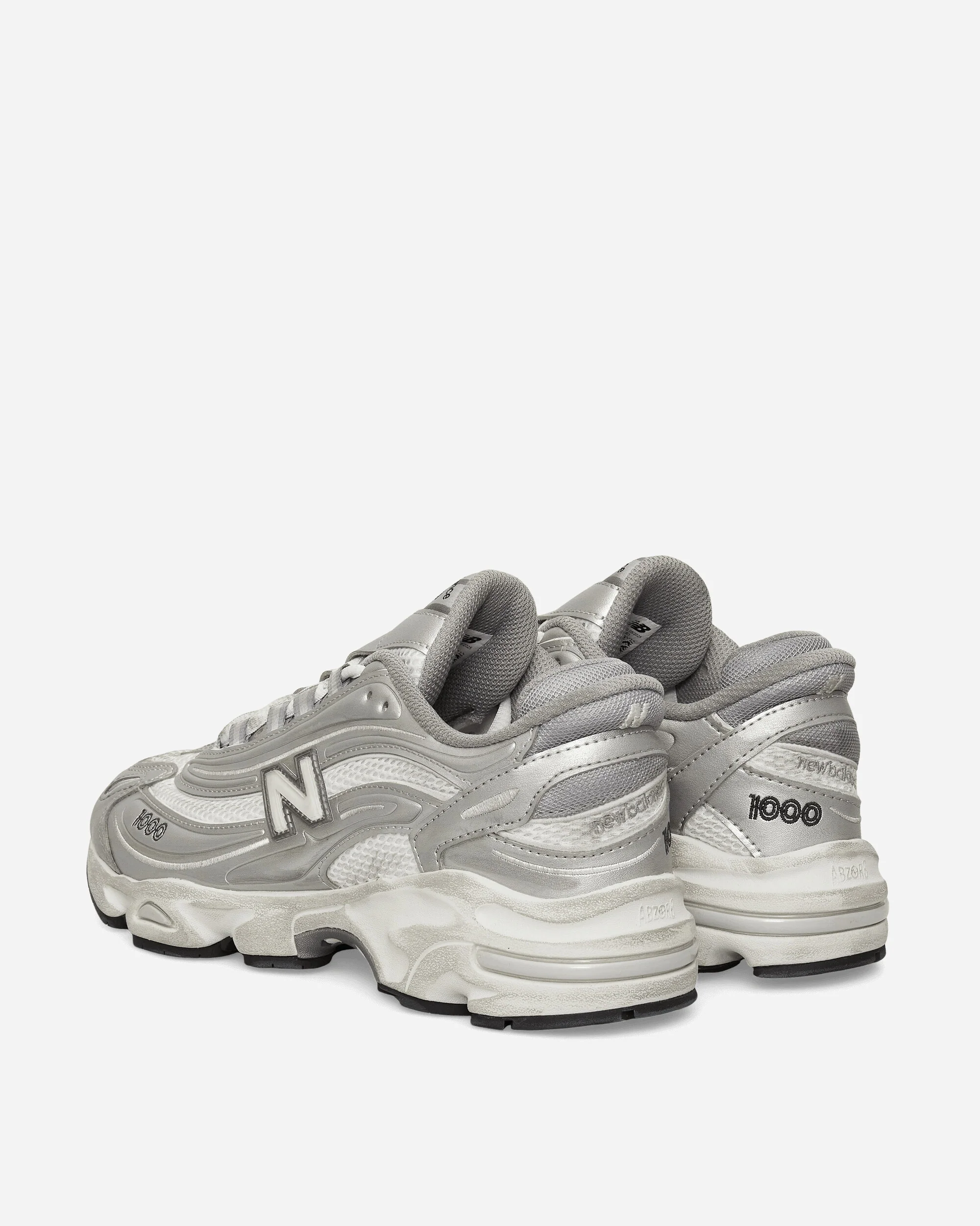 1000 Sneakers Silver Metallic / Grey Matter / Raincloud - Image 4