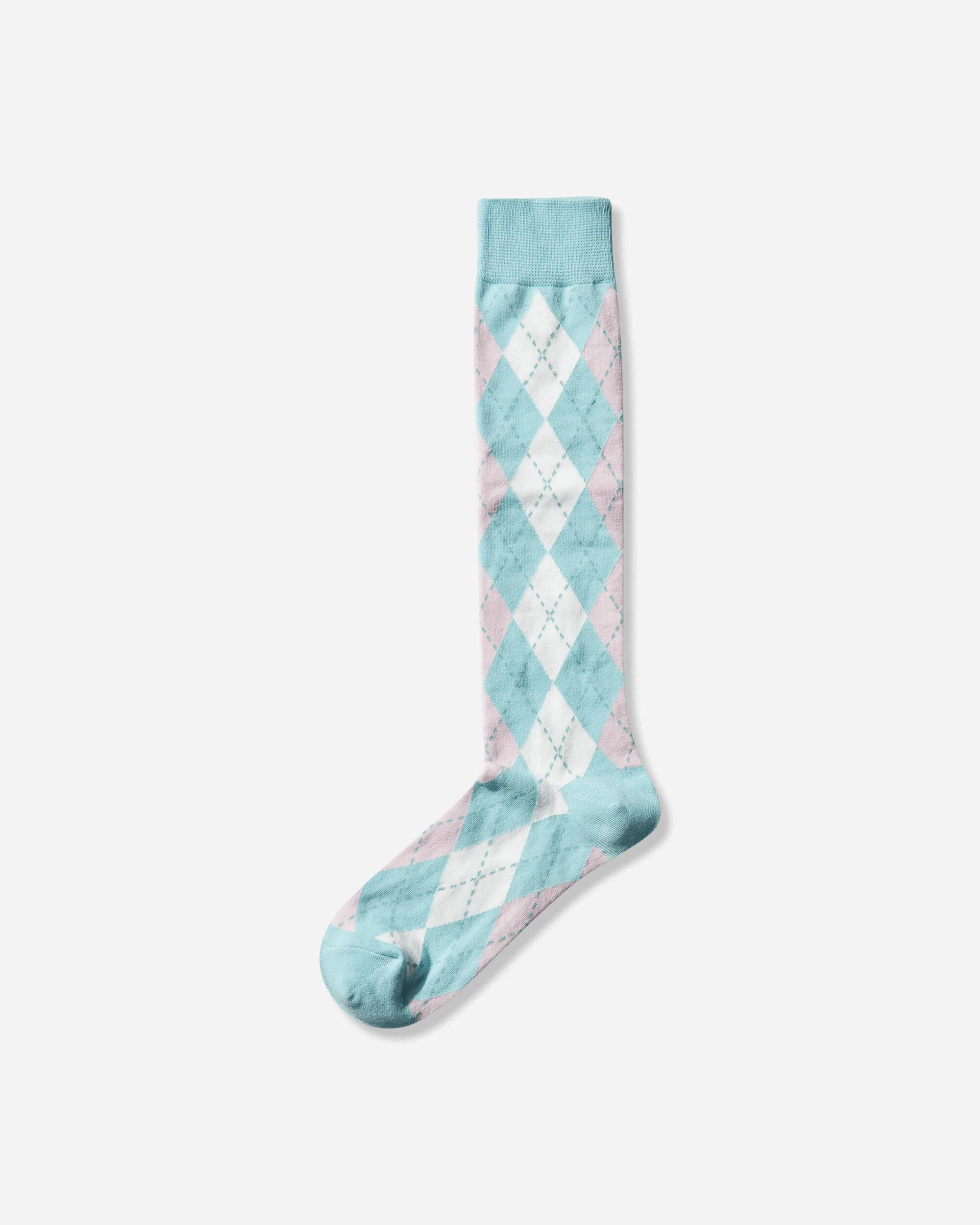 Argyle Socks Blue / Baby Pink - Image 2