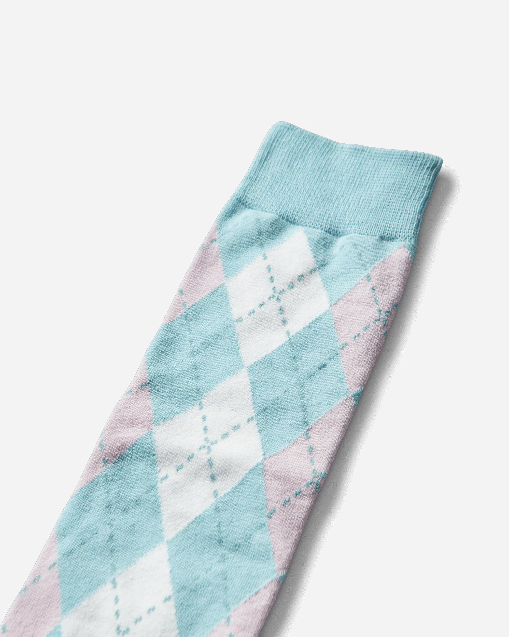 Argyle Socks Blue / Baby Pink - Image 3