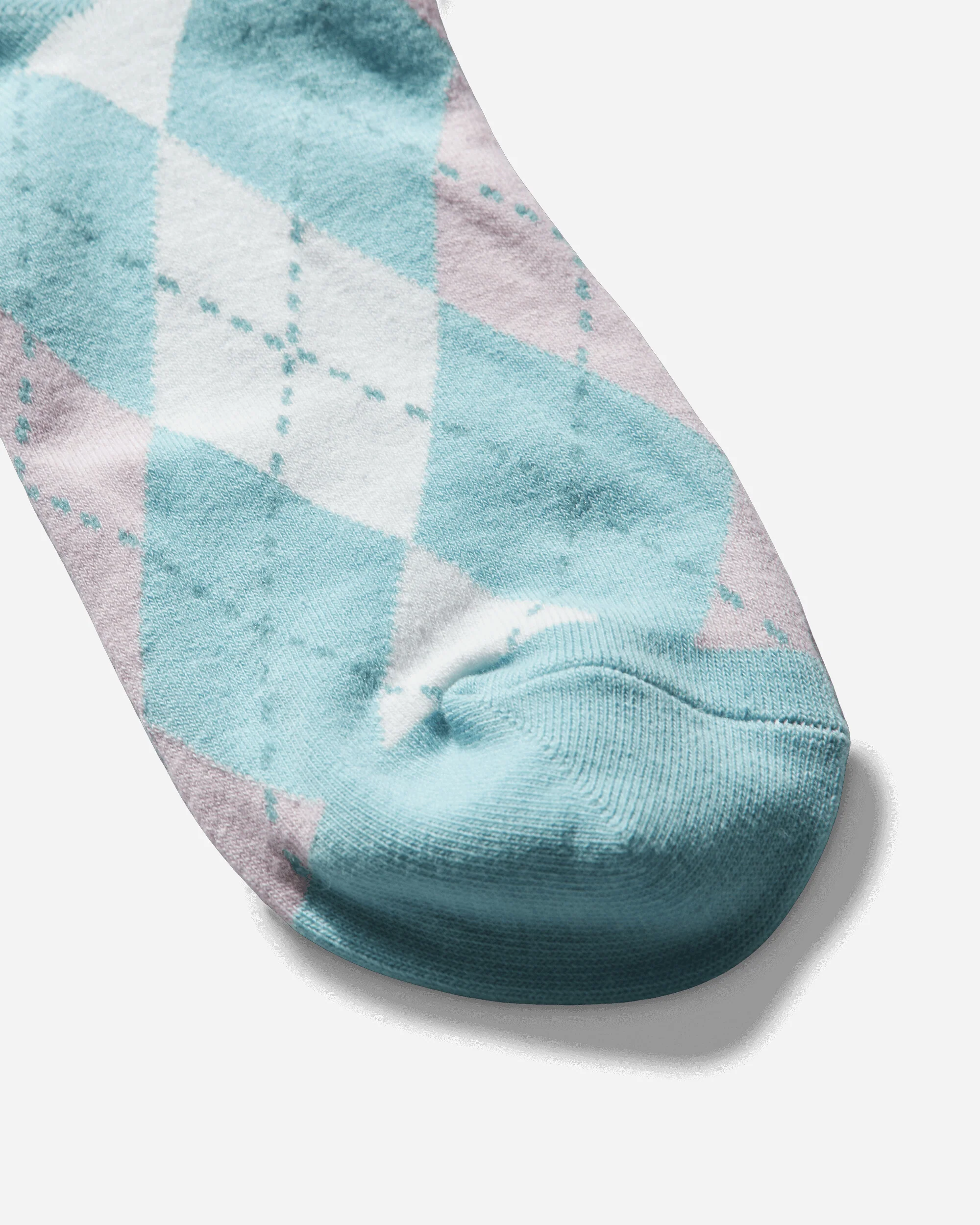 Argyle Socks Blue / Baby Pink - Image 4