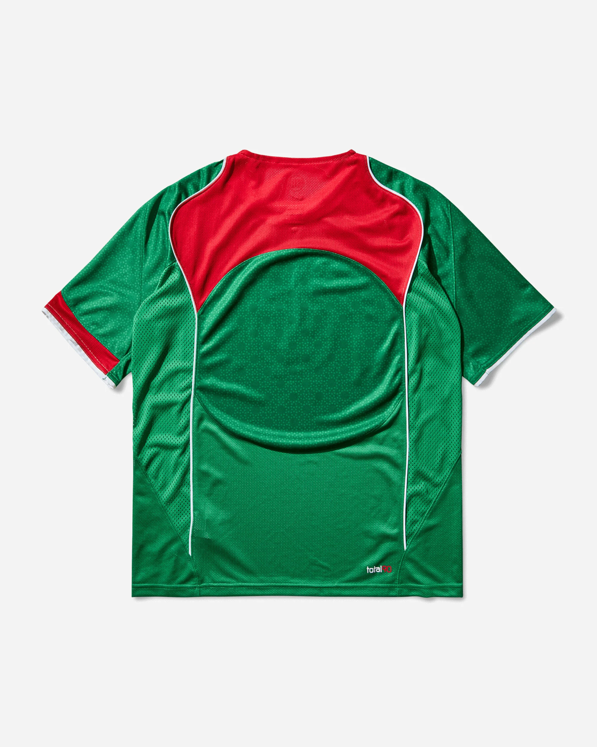 Men's Total 90 Dri-FIT Soccer Jersey Classic Green / Sport Red - Image 2
