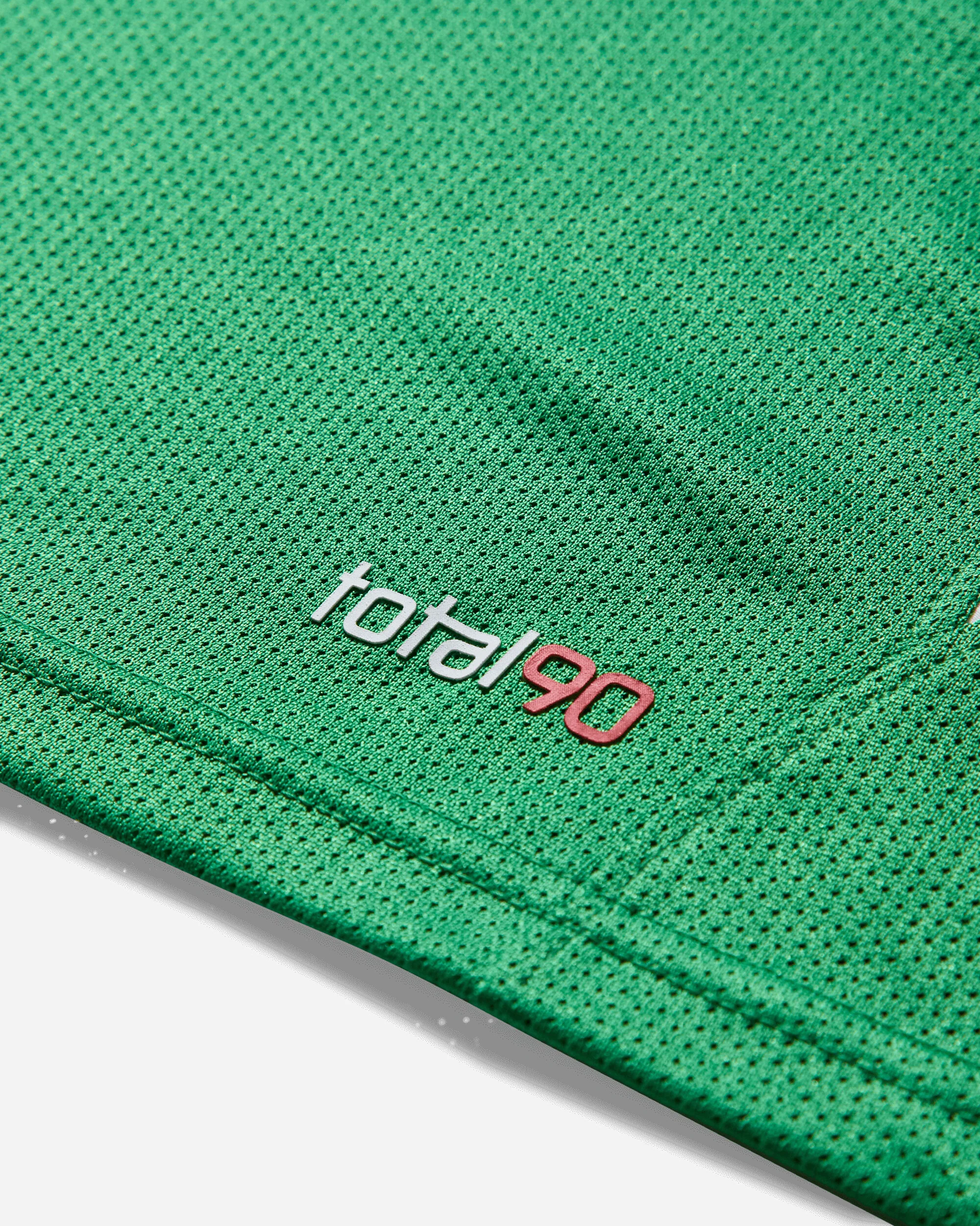 Men's Total 90 Dri-FIT Soccer Jersey Classic Green / Sport Red - Image 4