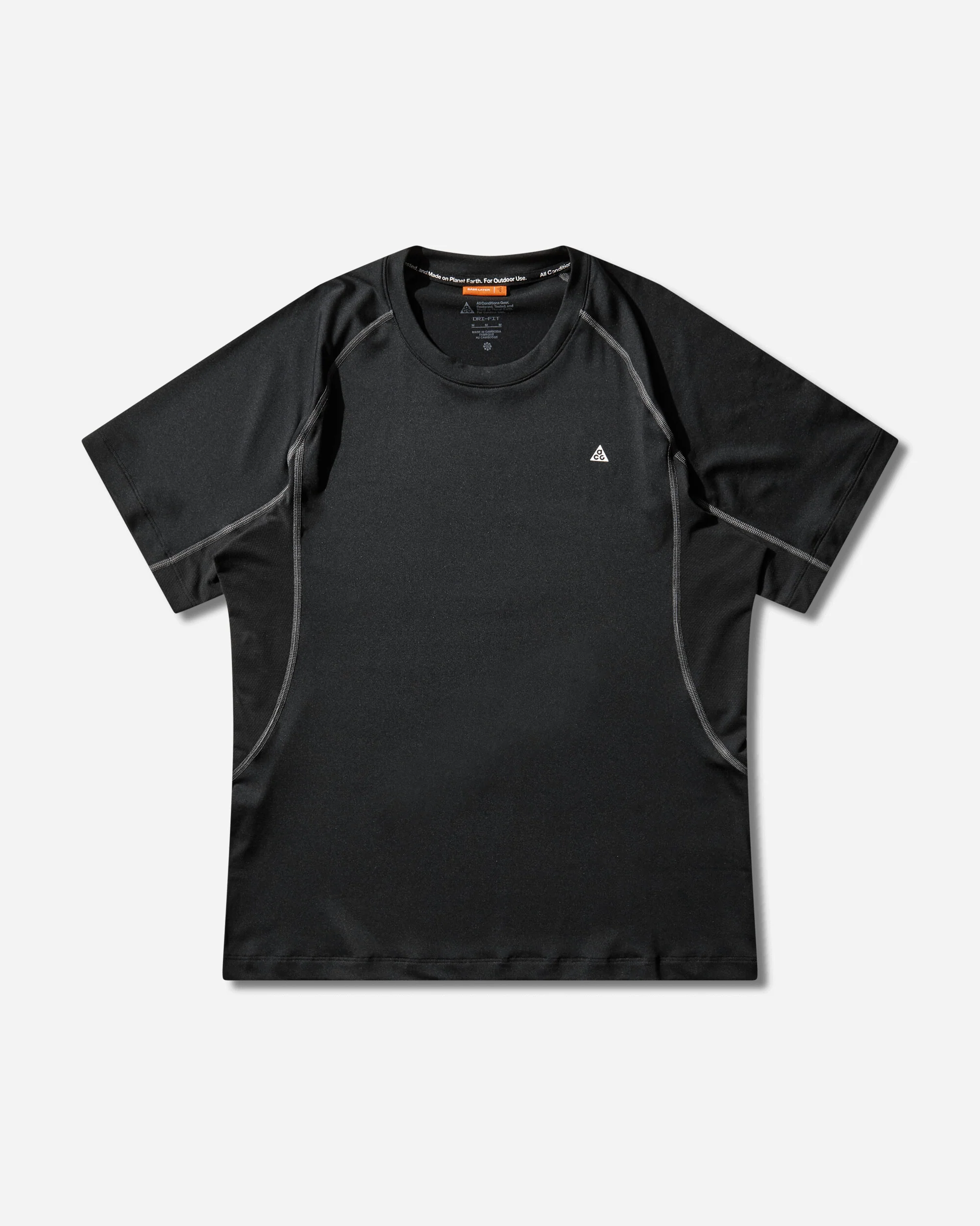 Men's ACG "Wildsee" Dri-FIT Shortsleeve Base Layer Top Black / Anthracite