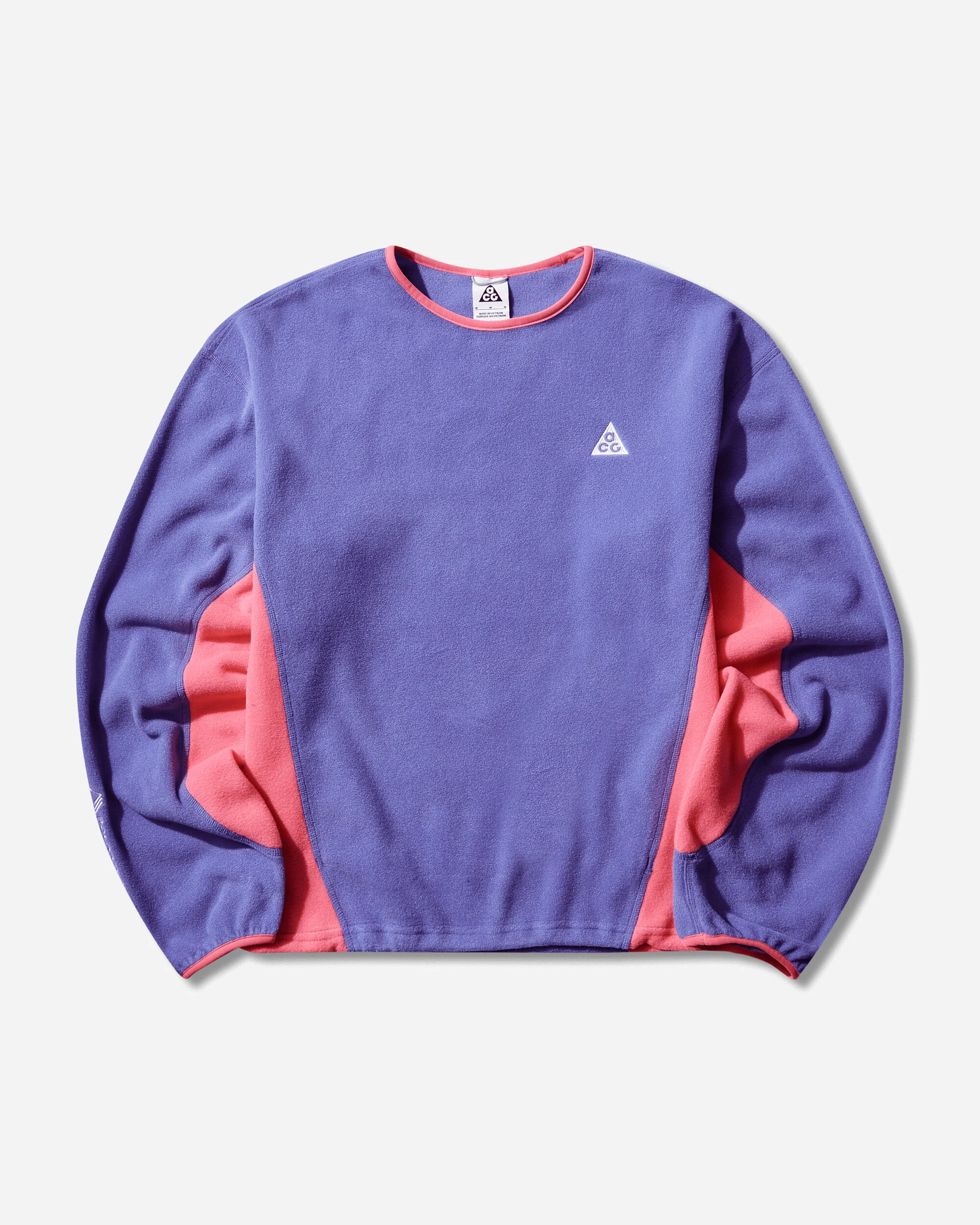 Men's ACG 'Wolf Tree' Fleece Crewneck Sweatshirt Persian Violet / Hyper Pink