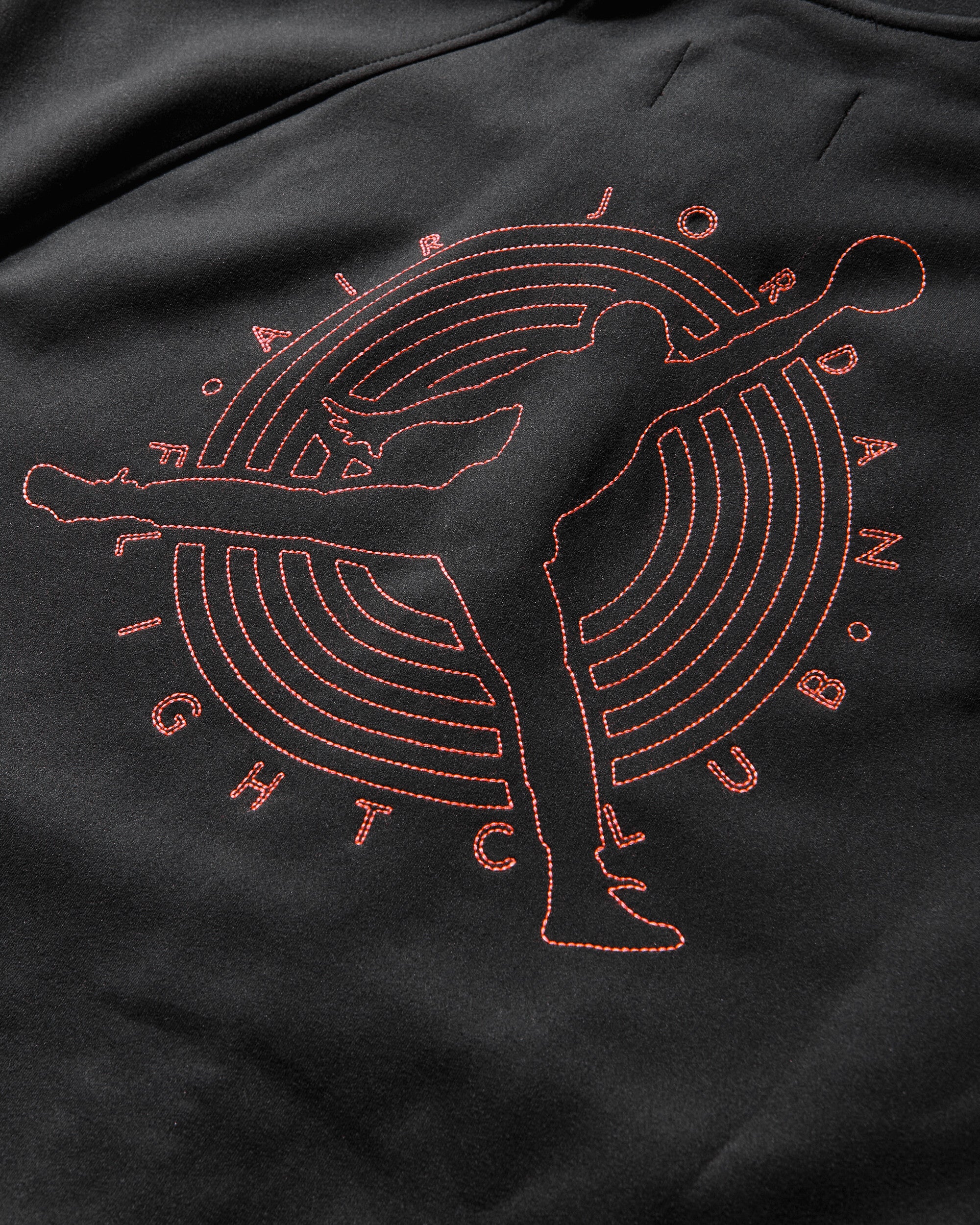 Men's Flight Club Fleece Full-Zip Sweatshirt Black - Image 3