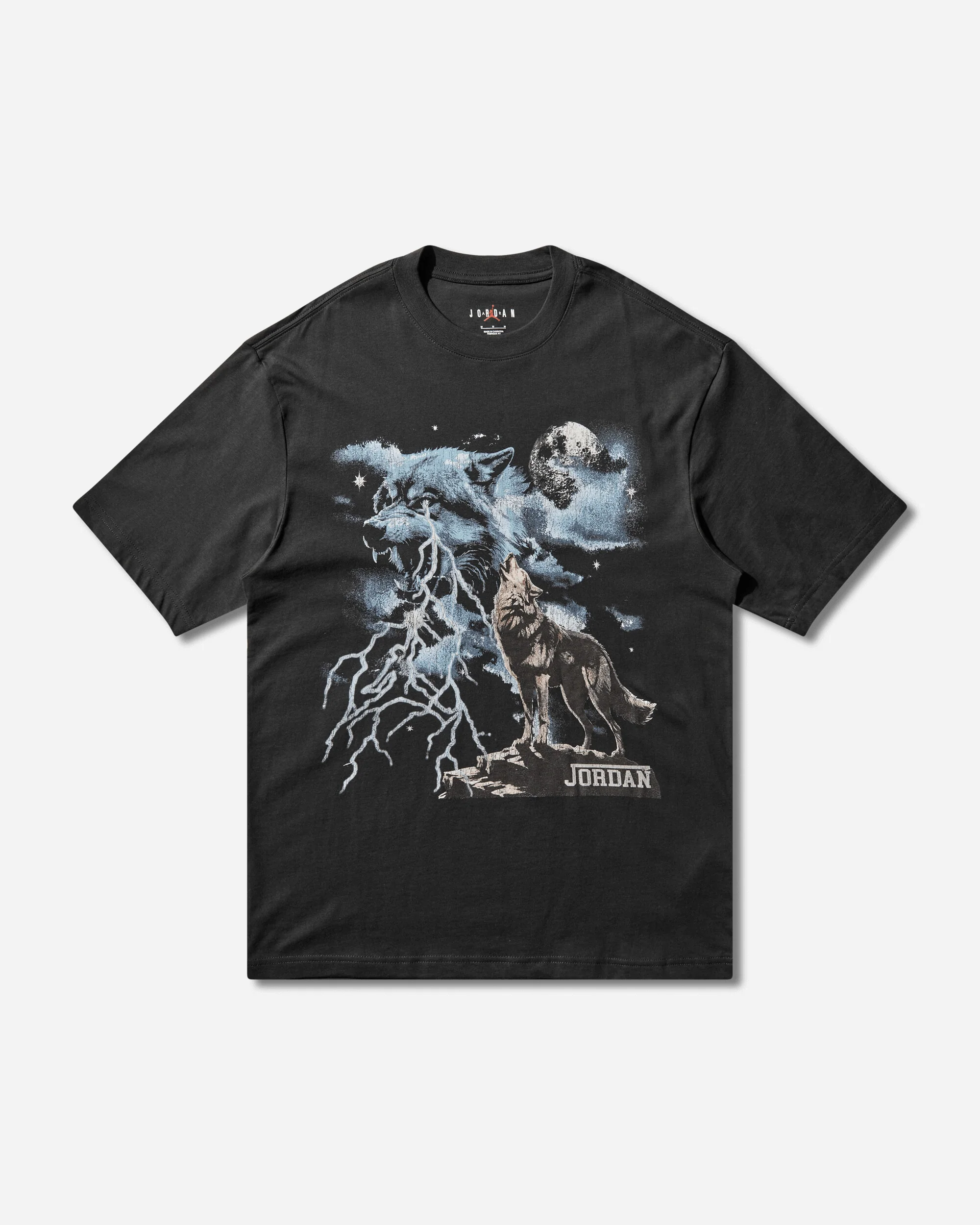 Men's Alpha Wolf T-Shirt Off Noir