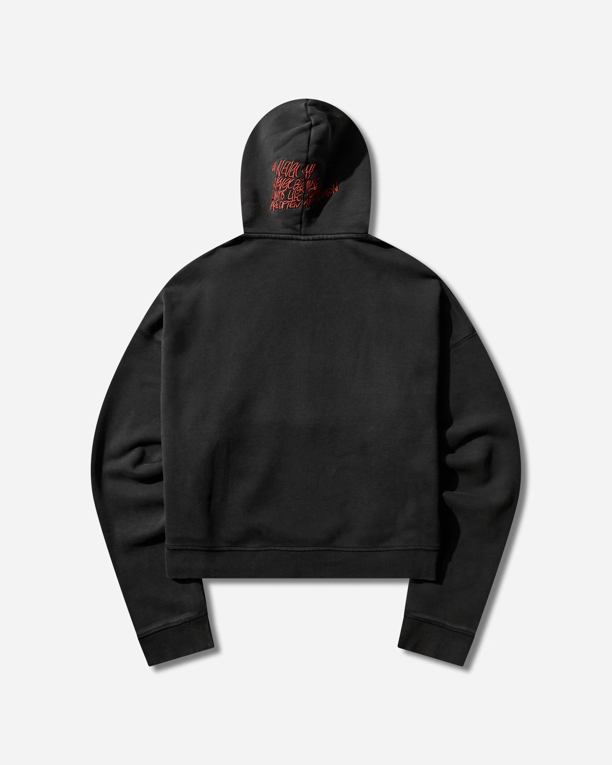 Men's In1House Crop Hoodie Black - Image 2