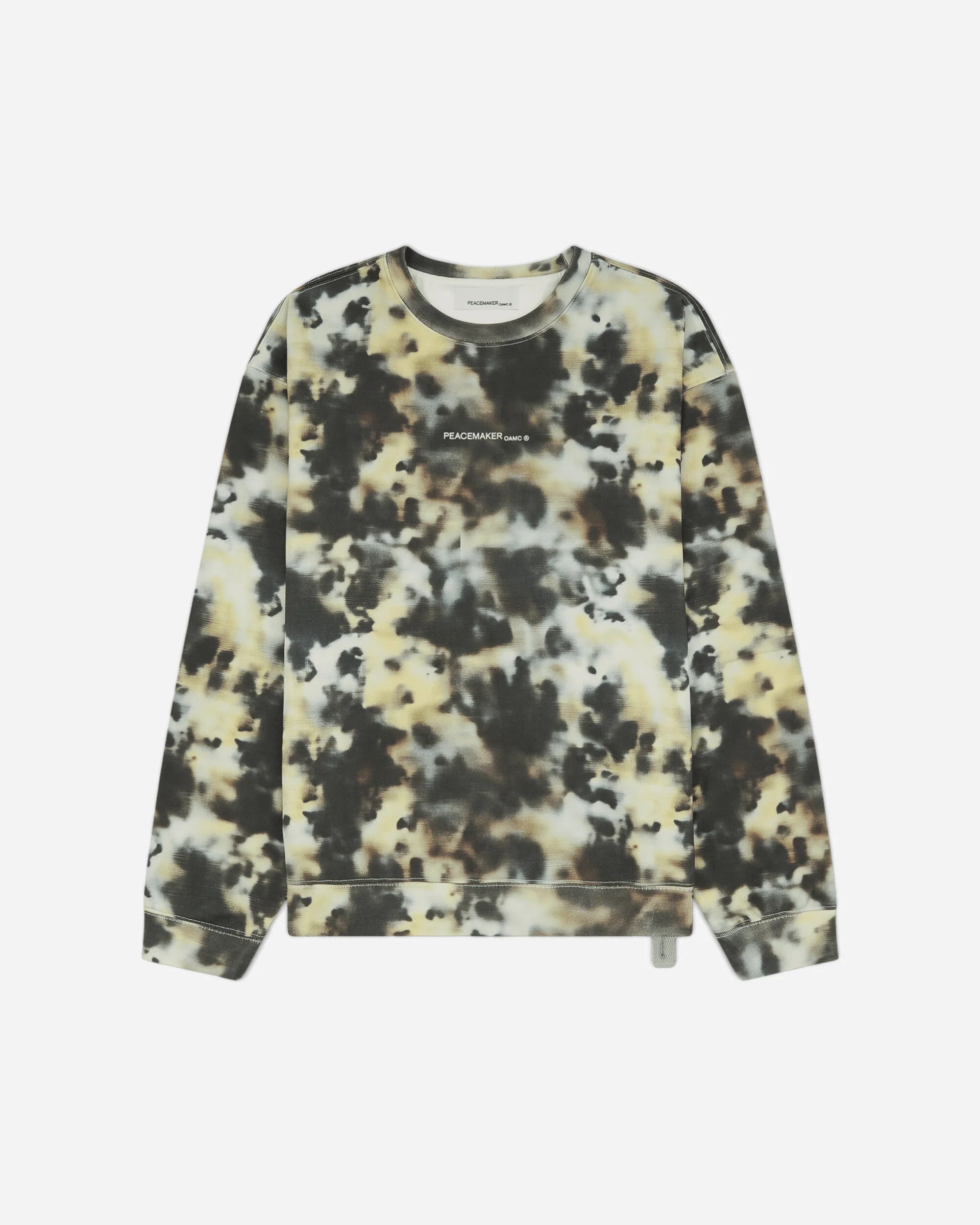 Men's Loose Fit Crewneck Sweatshirt Military Camo