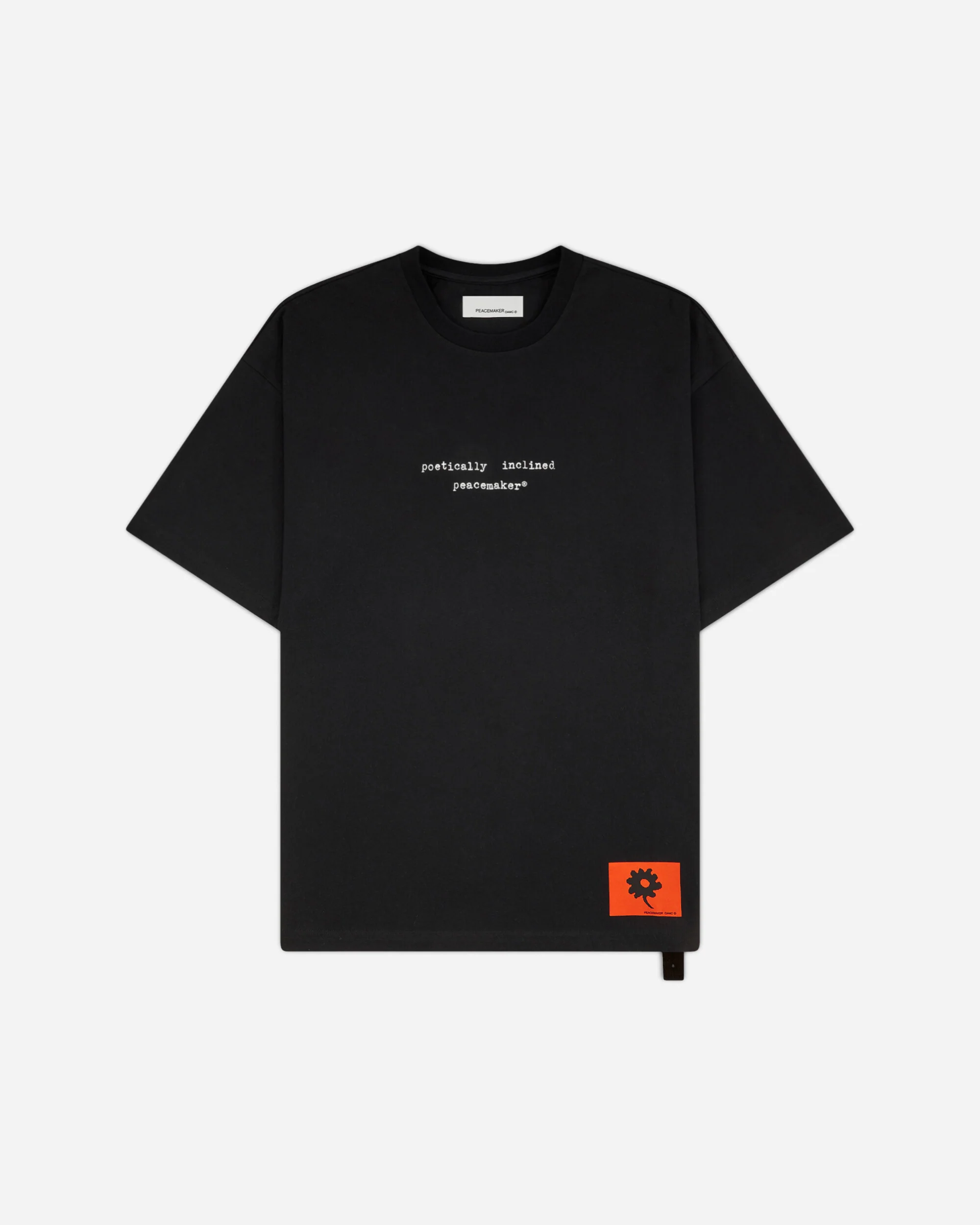 Men's Landart 02 Print Loose Fit T-Shirt Black