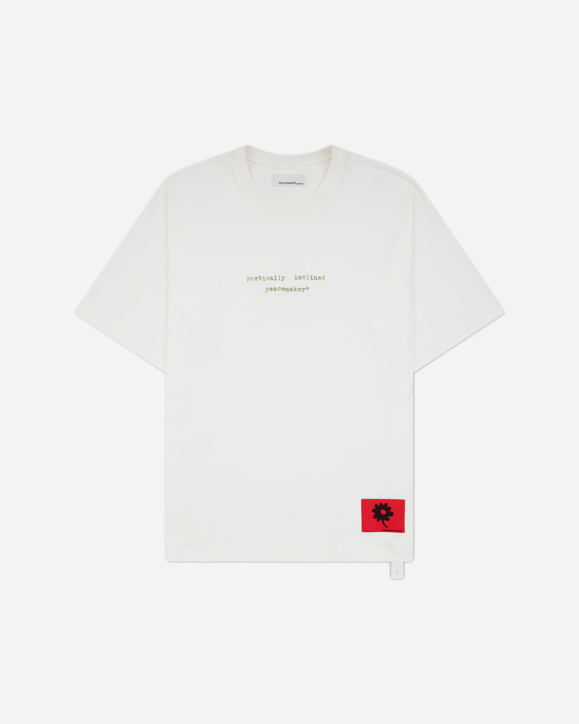 Men's Landart 02 Print Loose Fit T-Shirt White