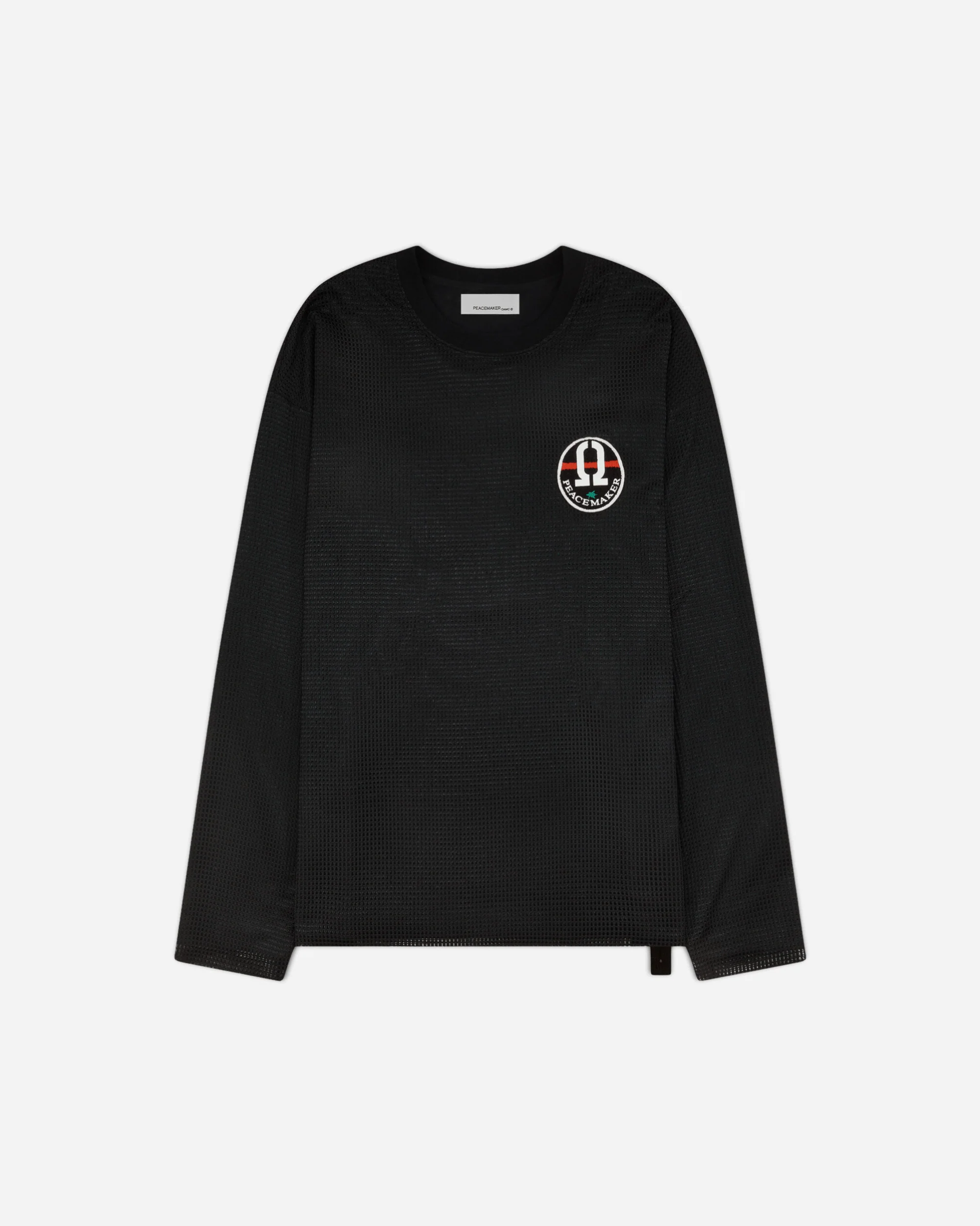 Mesh Layer Longsleeve T-Shirt Black