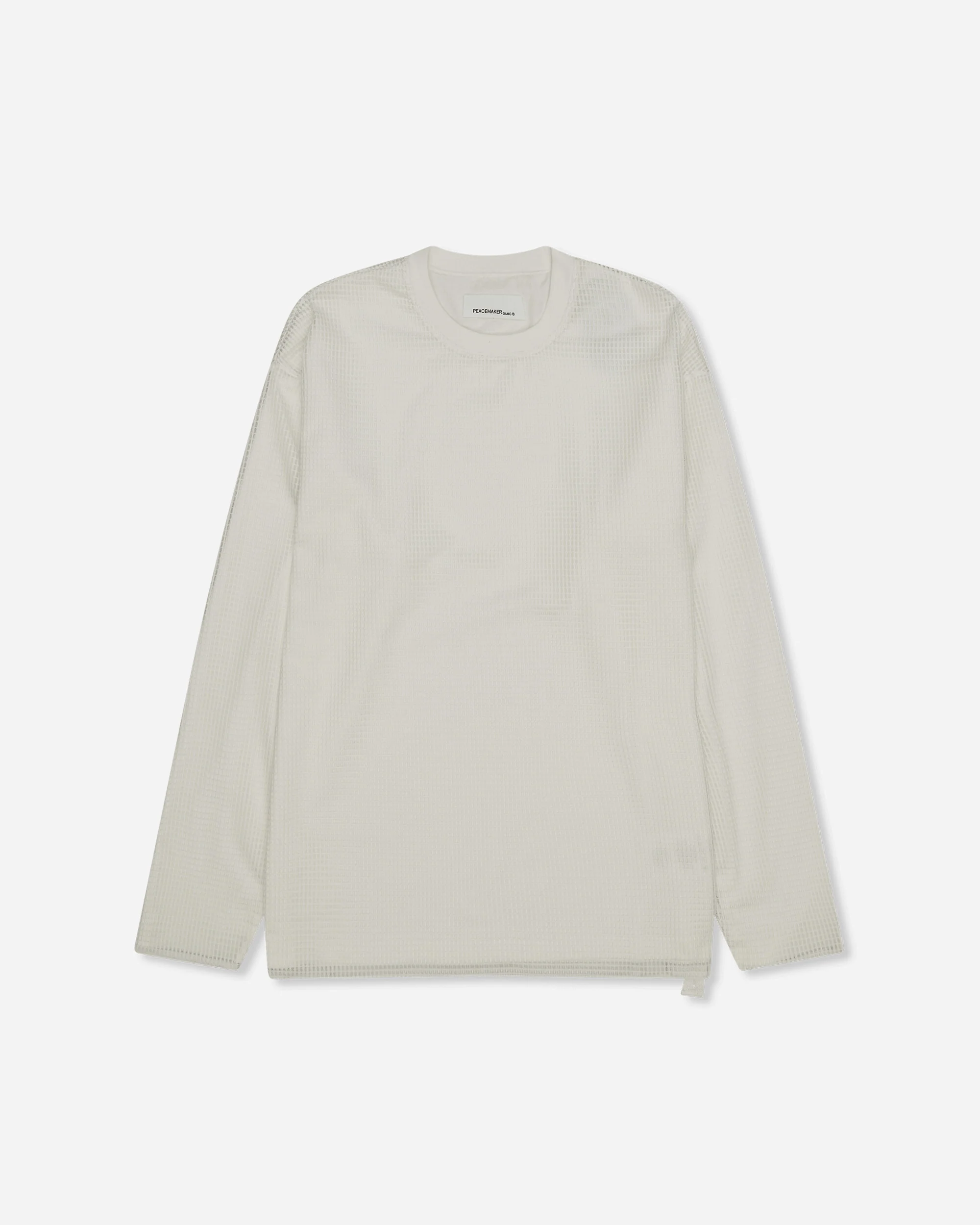 Men's Mesh Layer Longsleeve T-Shirt White