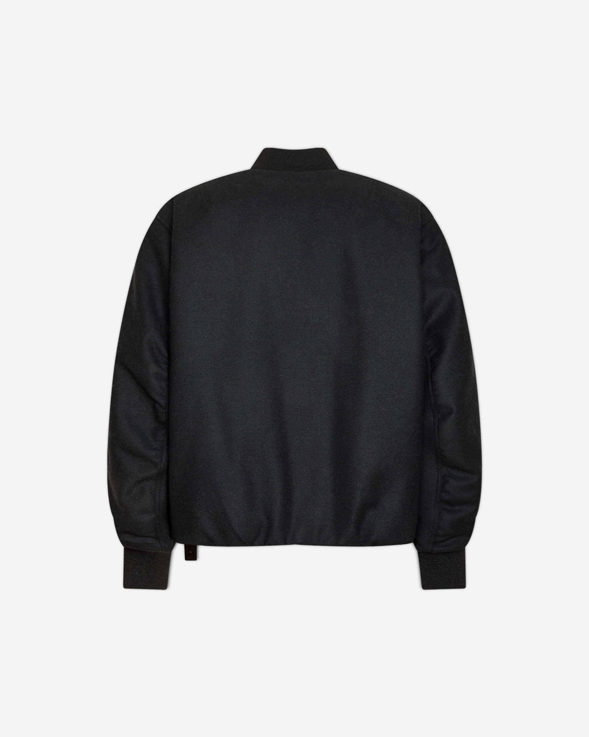 Men's Minimal Bomber Jacket Black - Image 2