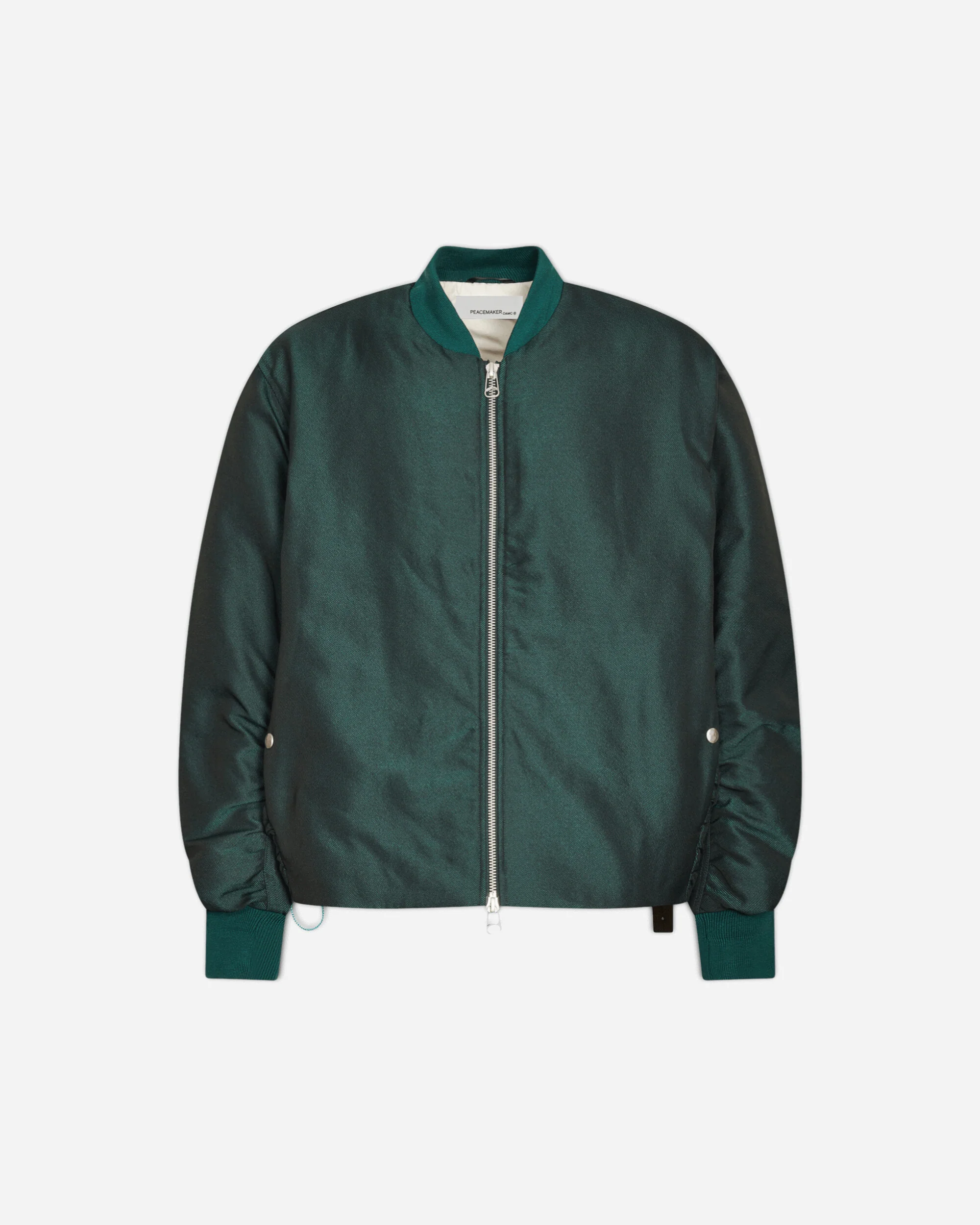 Men's Minimal Bomber Jacket Dark Green