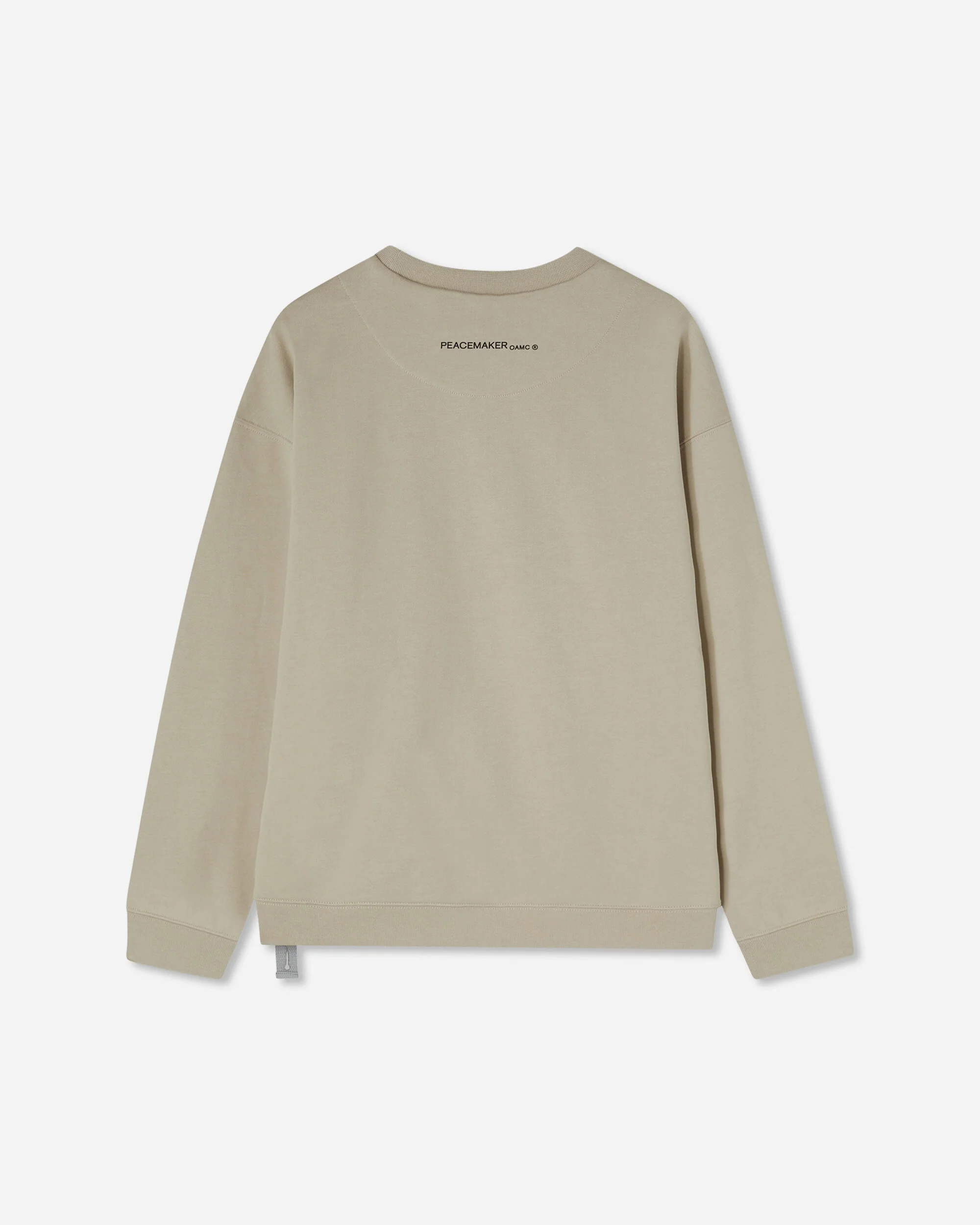 Men's Bird Loose Fit Crewneck Sweatshirt Sand - Image 2