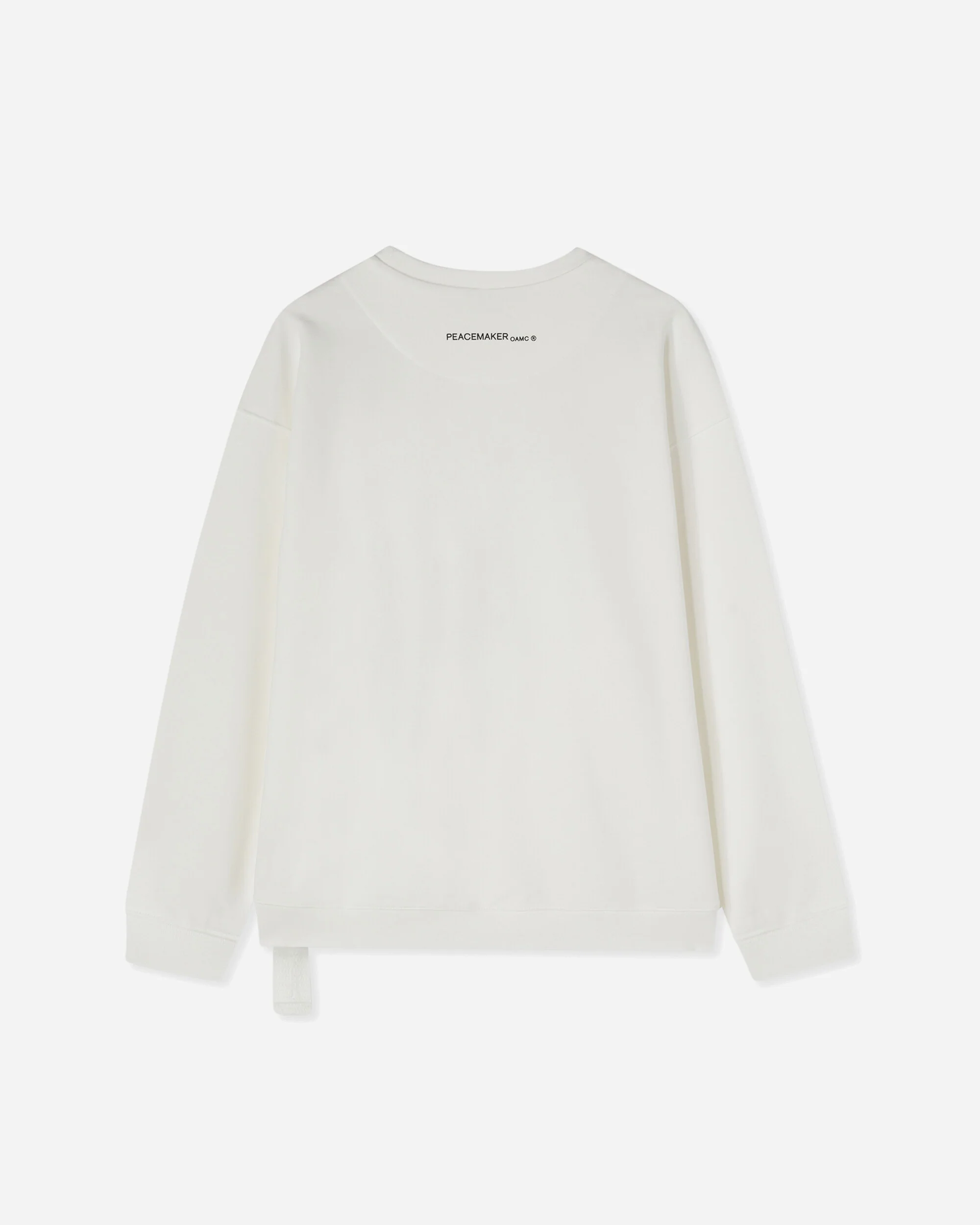 Men's Bird Loose Fit Crewneck Sweatshirt Snow White - Image 2
