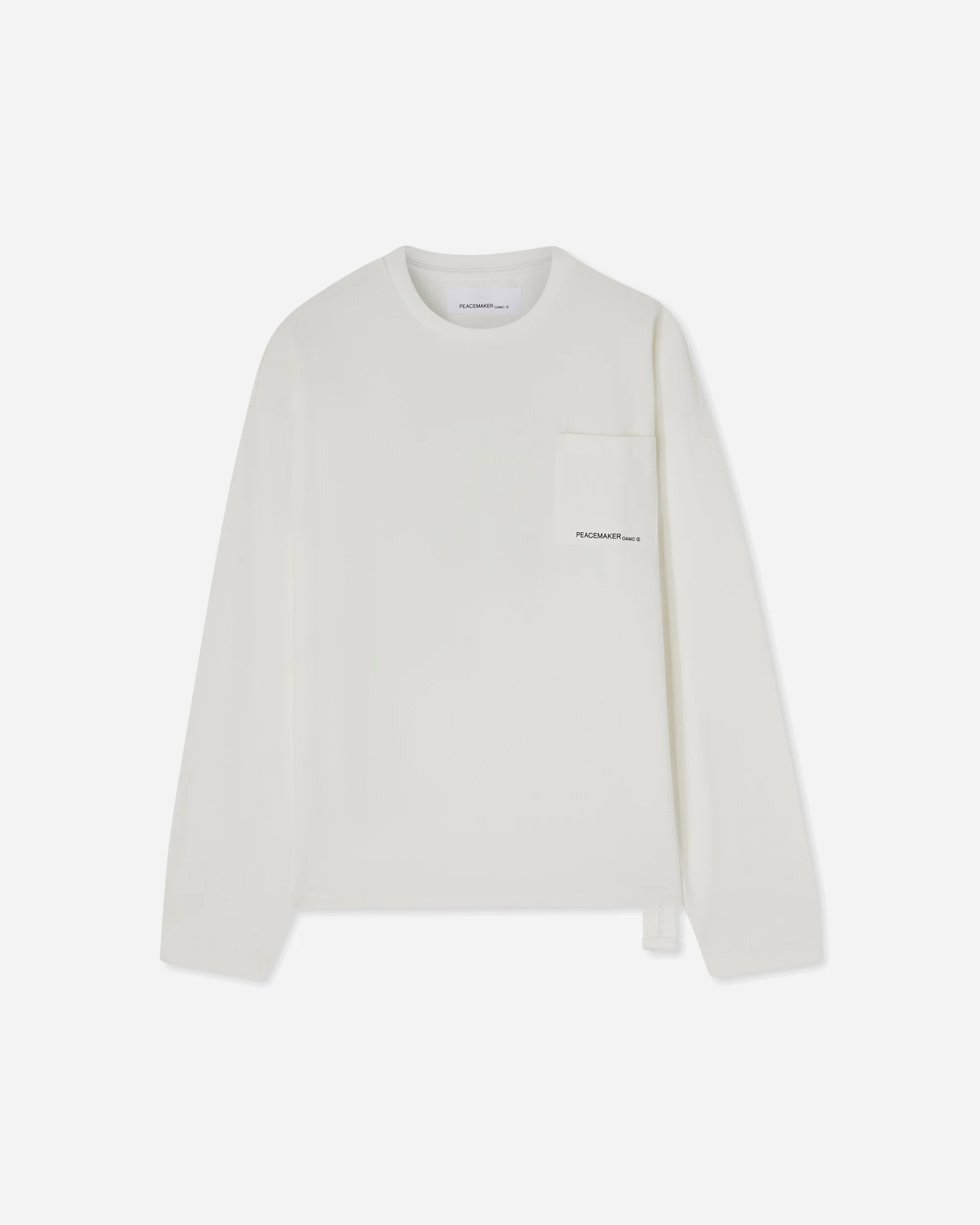 Men's Lighter Longsleeve Pocket T-Shirt Snow White