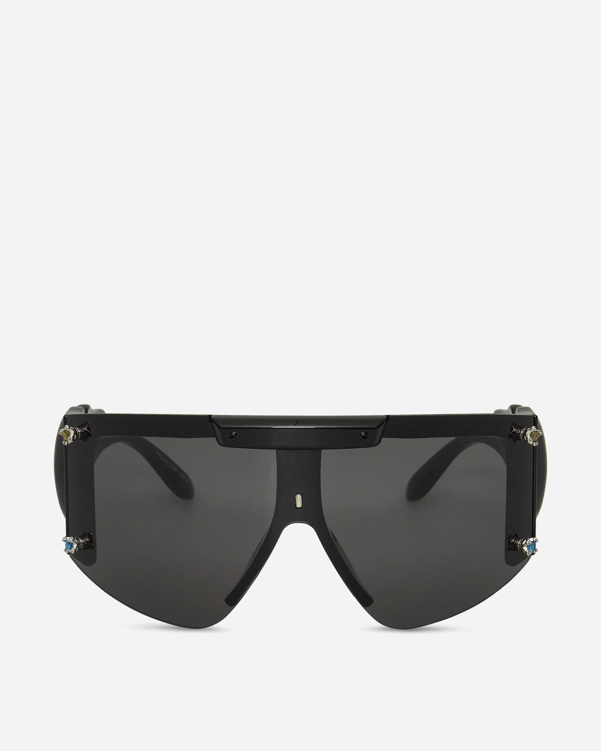 Gem-Stud Knotted Sunglasses Black