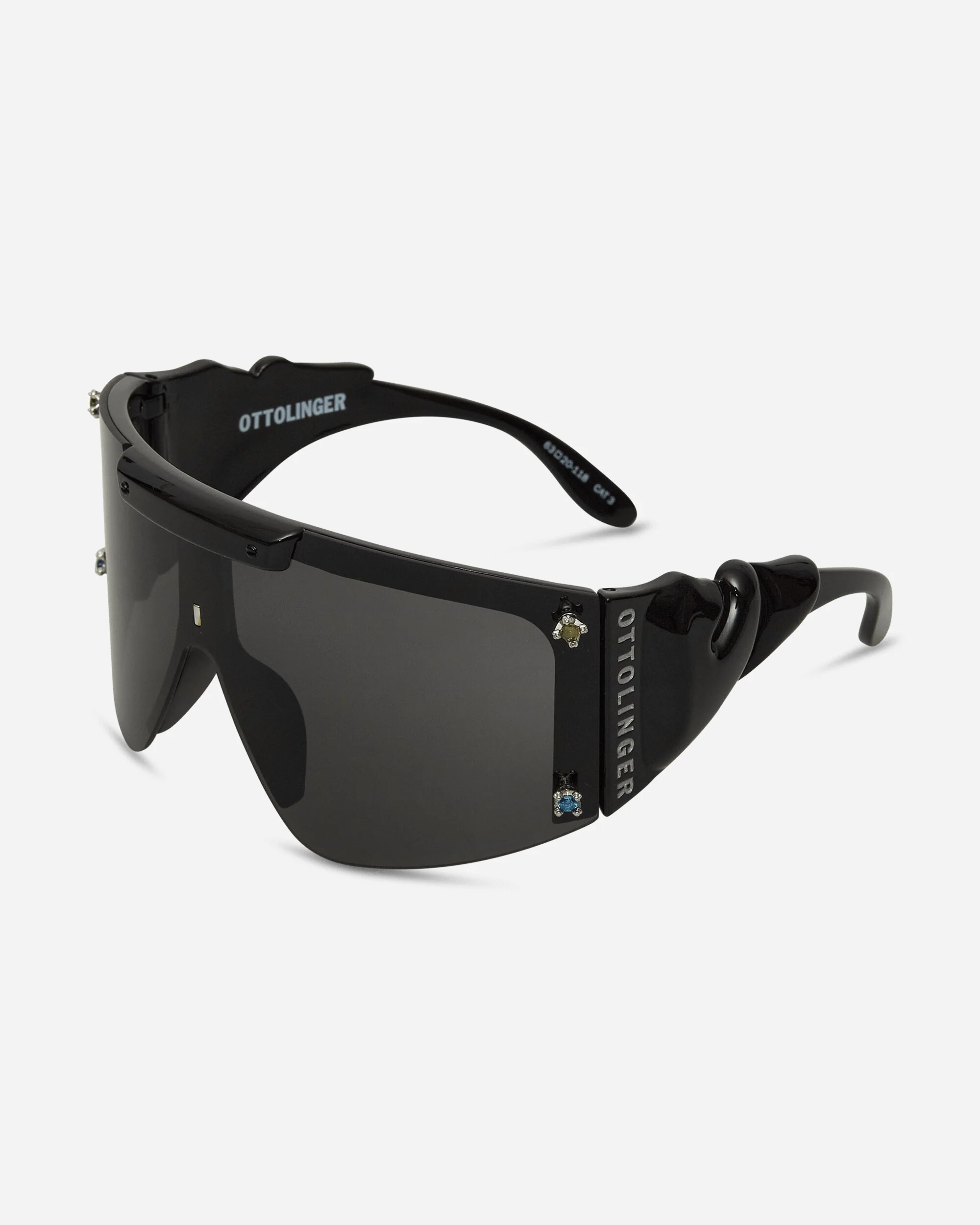 Gem-Stud Knotted Sunglasses Black - Image 3