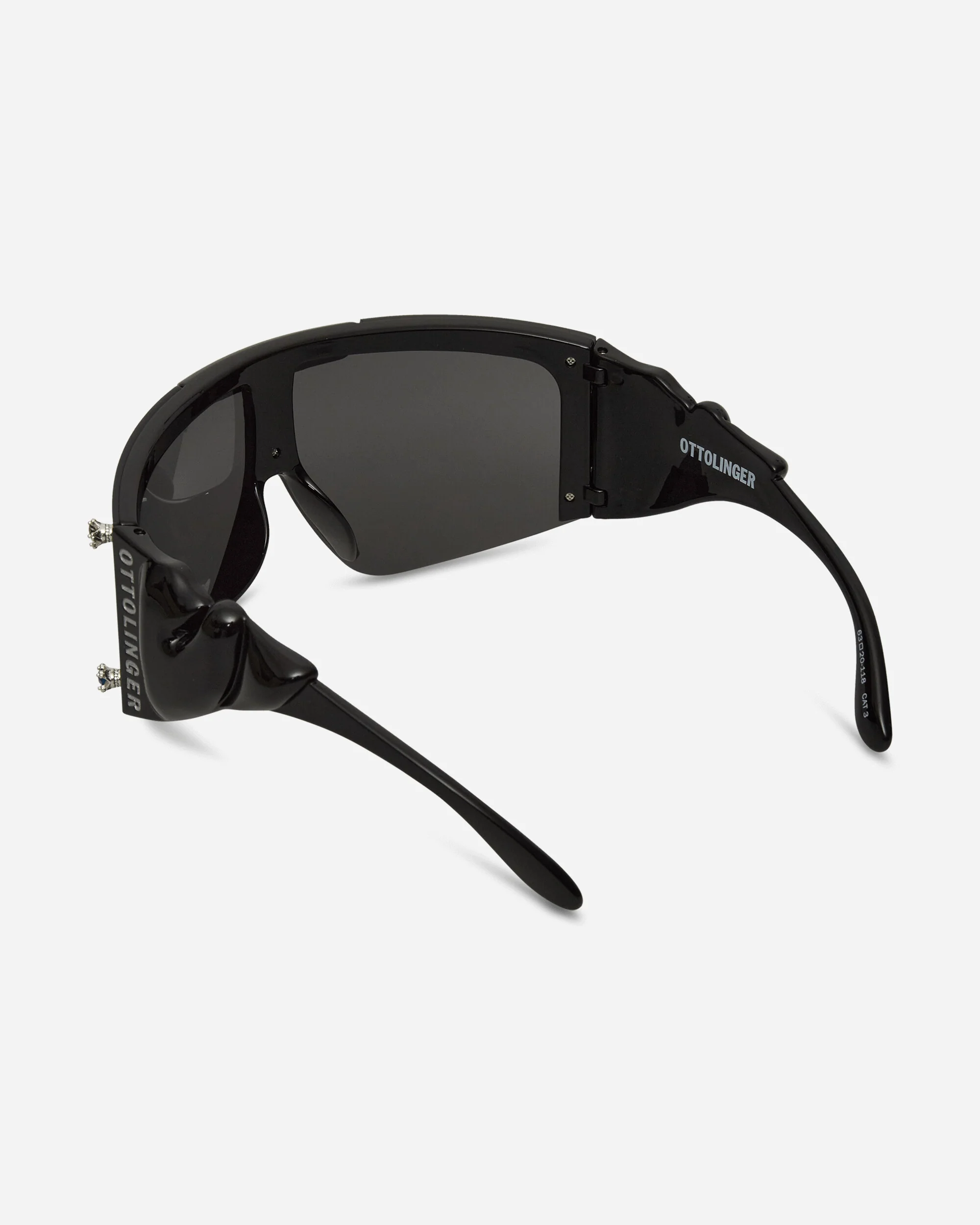 Gem-Stud Knotted Sunglasses Black - Image 4