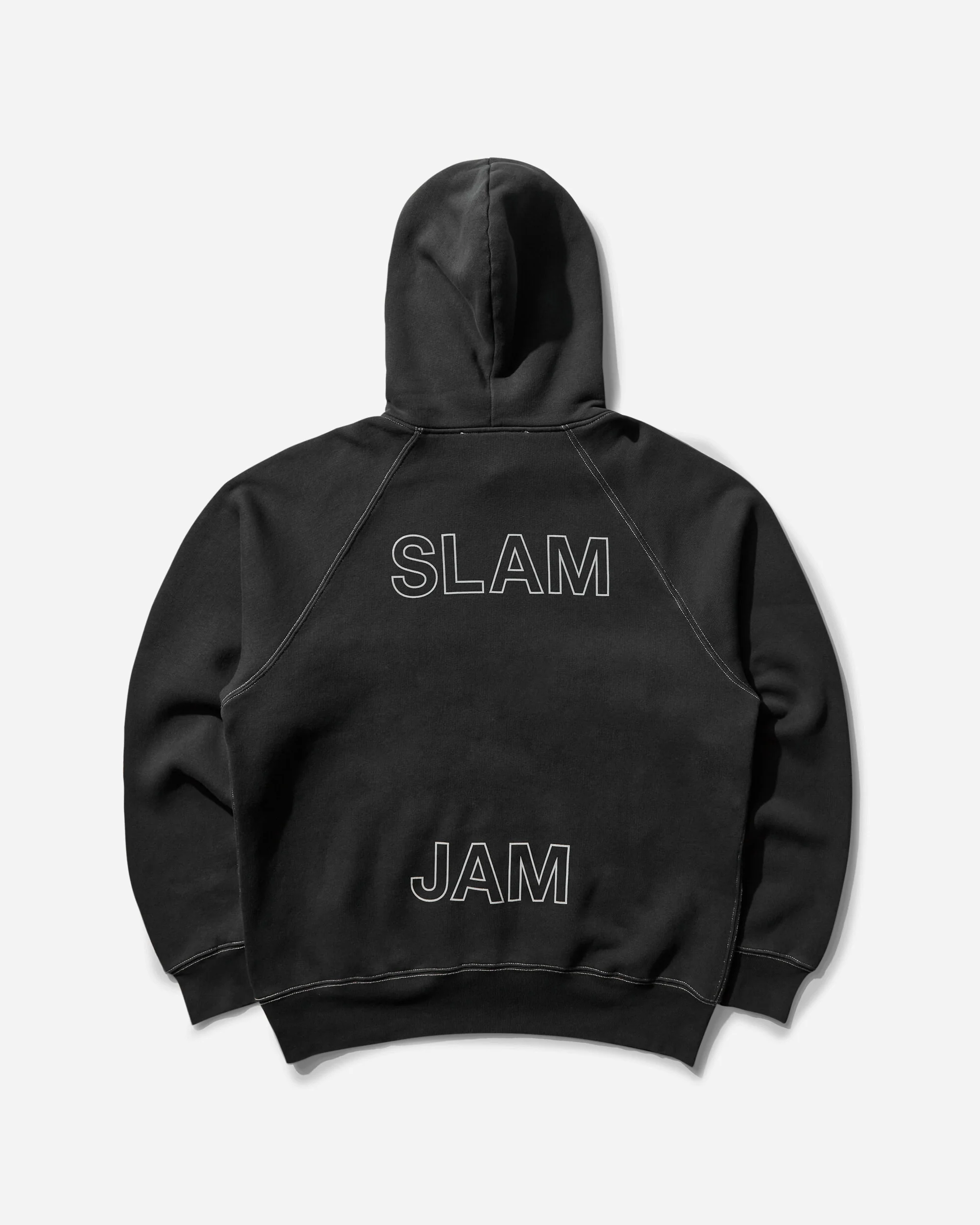 Men's WORK SHOP Slam Jam Hoodie Black - Image 2