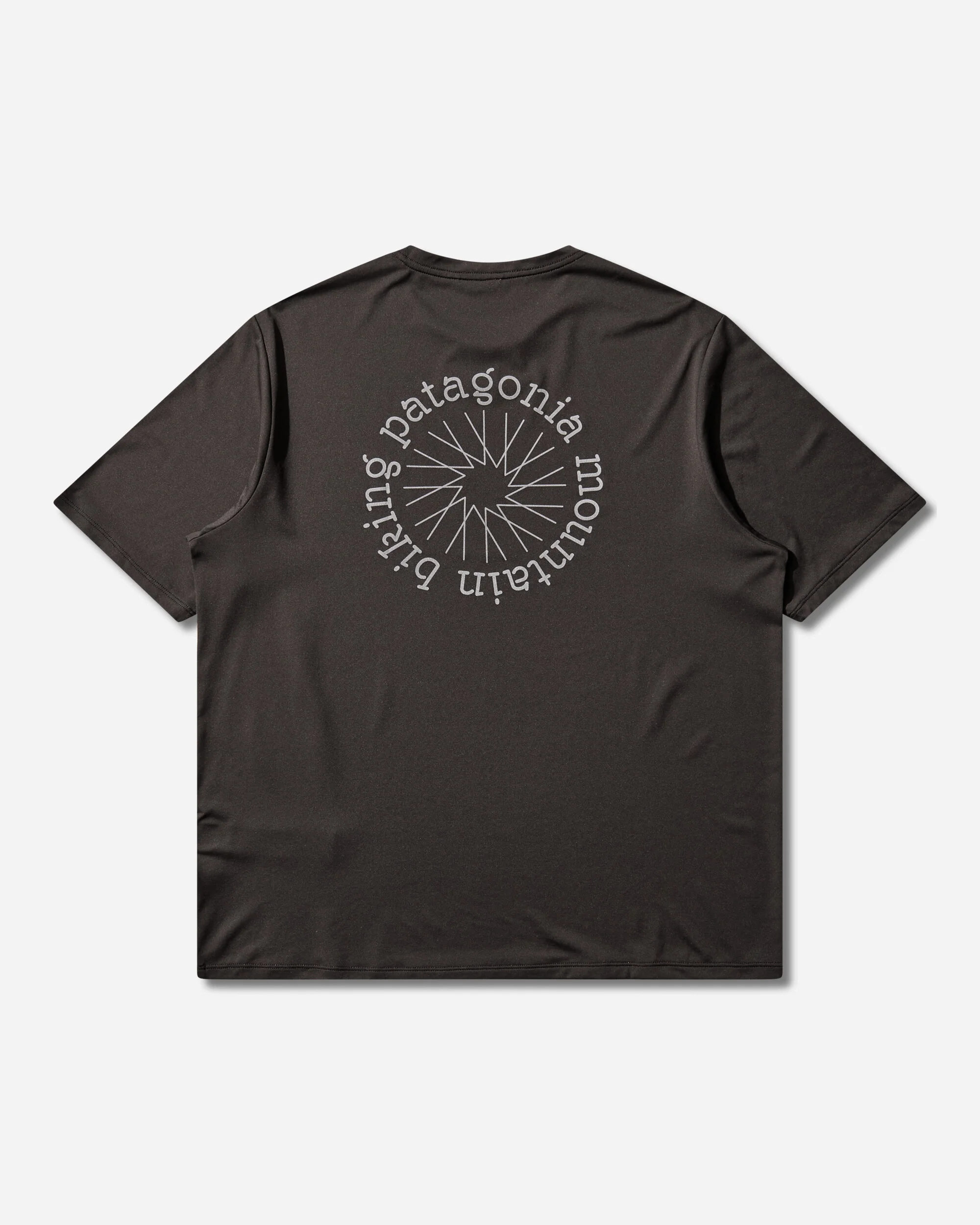 Men's Capilene Cool Daily Shirt Spoke Stencil Black - Image 2